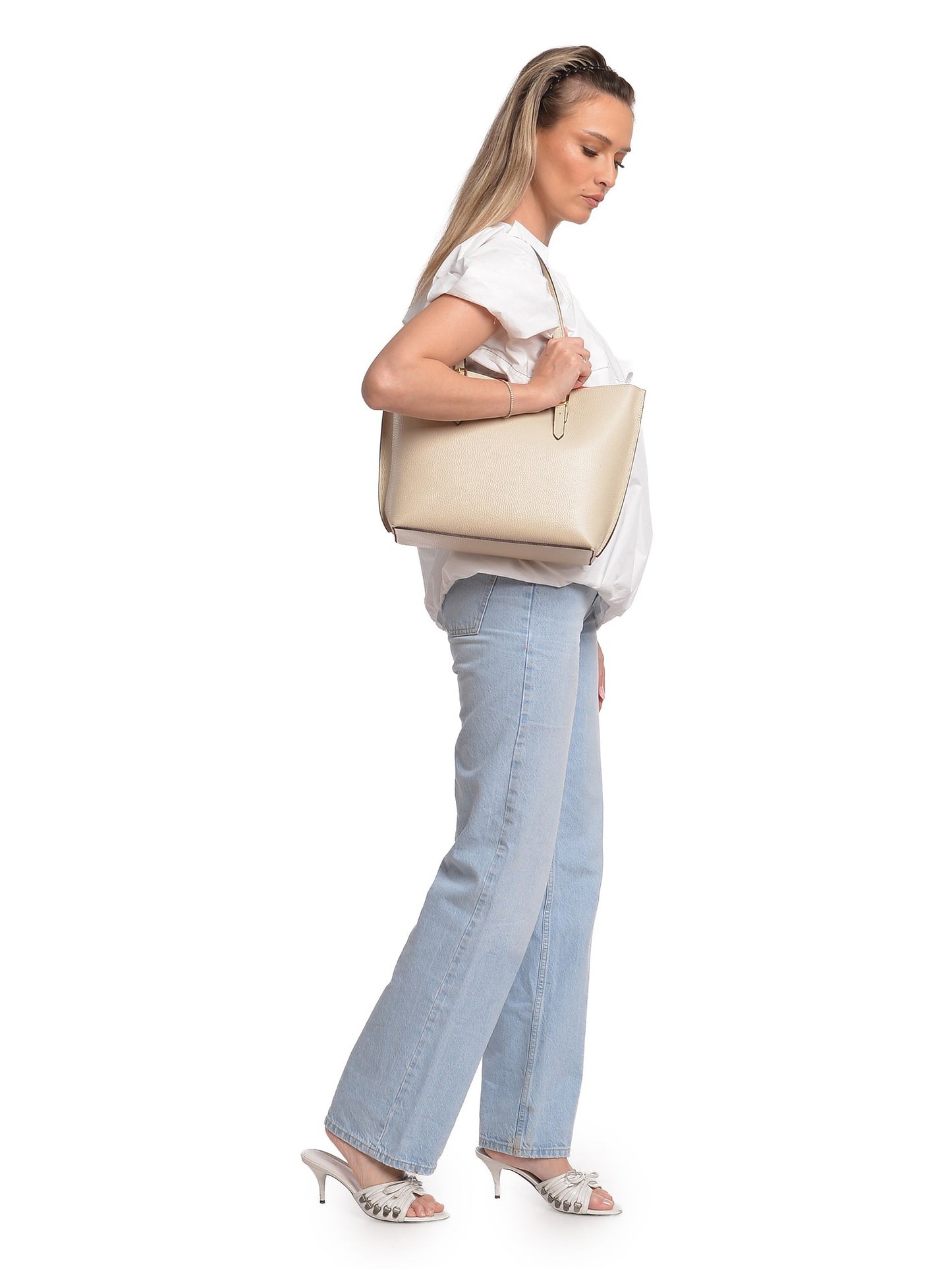 Isabella Rhea Shoulder Bag IR 176 – Handtasche aus echtem Leder, Hergestellt in Italien