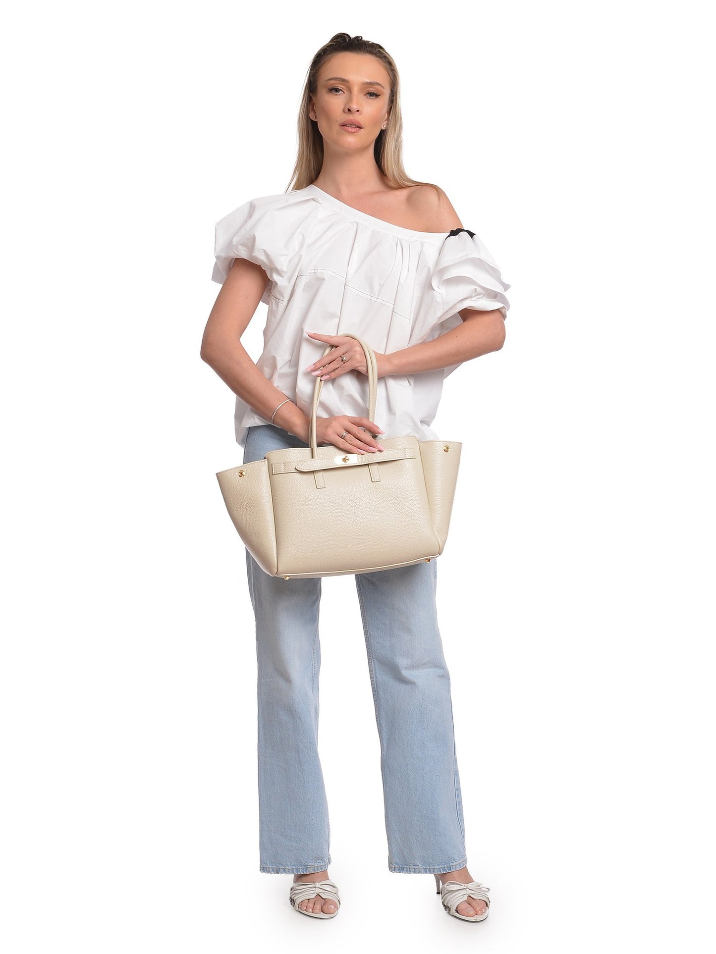 Isabella Rhea Shoulder Bag IR 177T – Handtasche aus echtem Leder, Hergestellt in Italien