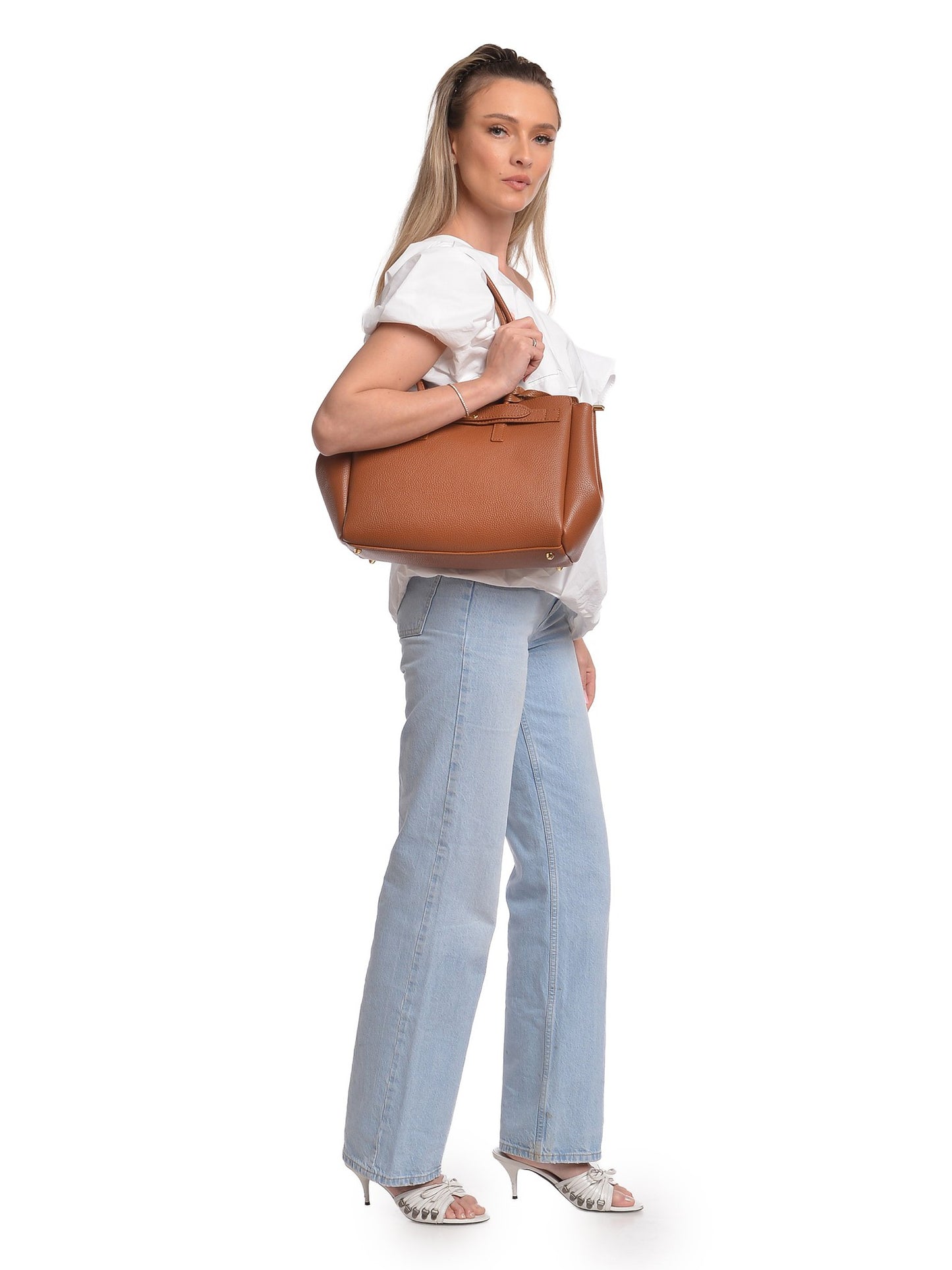 Isabella Rhea Shoulder Bag IR 177T – Handtasche aus echtem Leder, Hergestellt in Italien