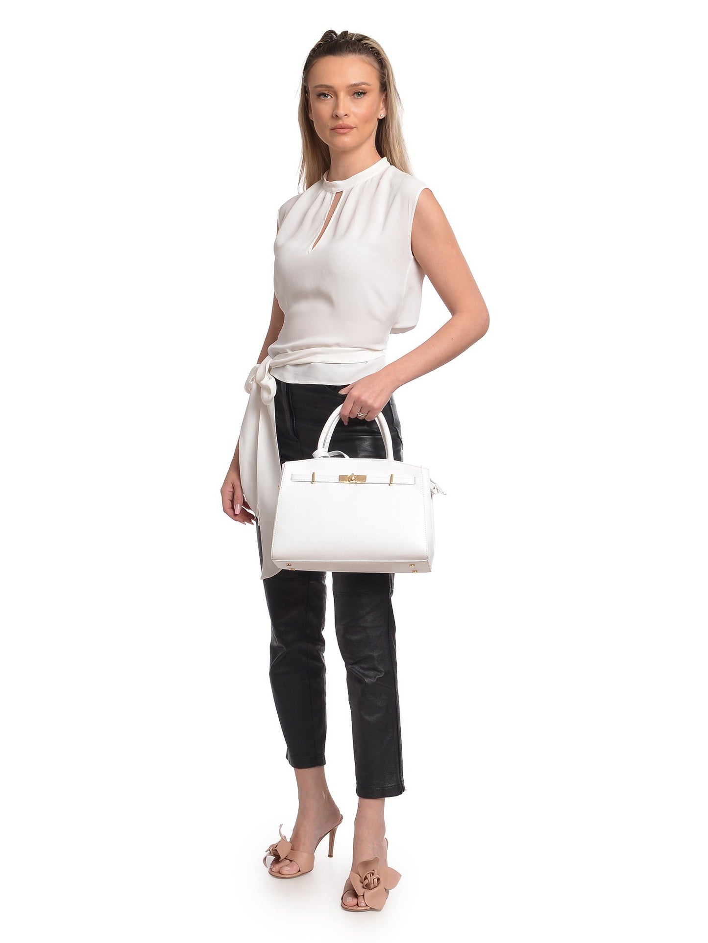 Isabella Rhea Tote Bag IR 181T – Handtasche aus echtem Leder, Hergestellt in Italien