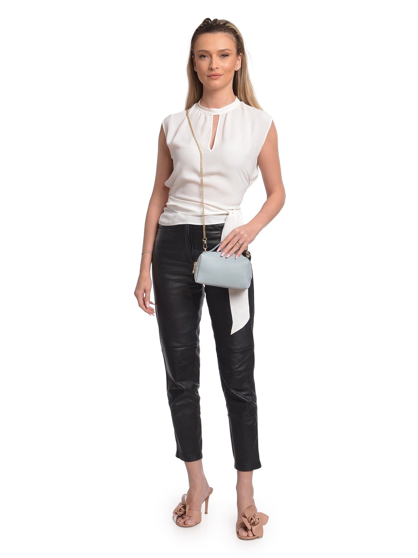 Isabella Rhea Crossbody Bag IR 185T – Handtasche aus echtem Leder, Hergestellt in Italien