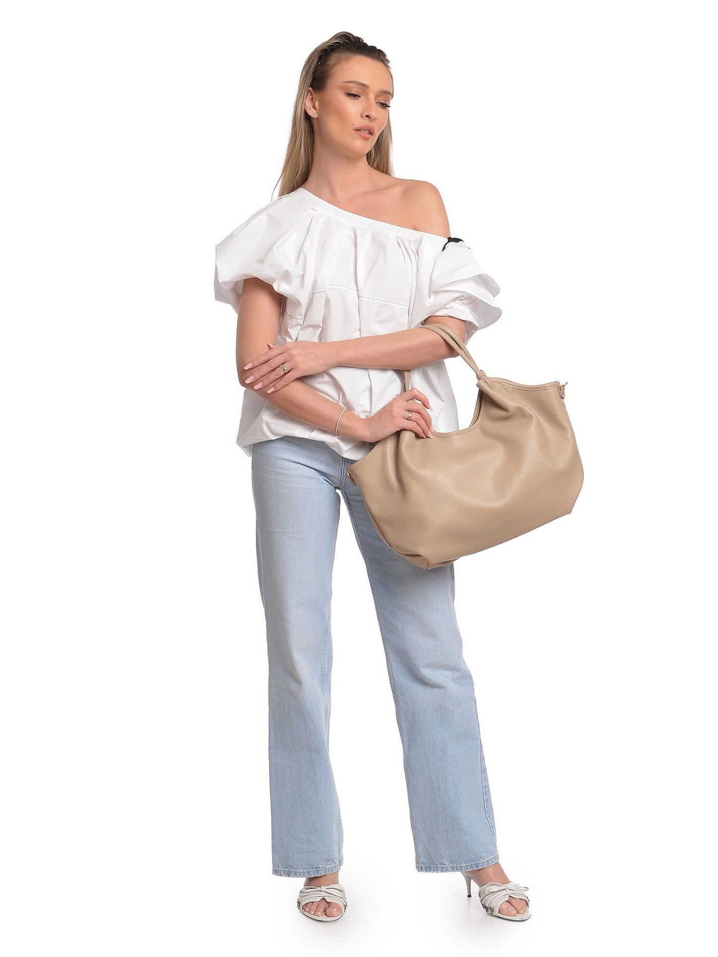 Isabella Rhea Shoulder Bag IR 186T – Handtasche aus echtem Leder, Hergestellt in Italien