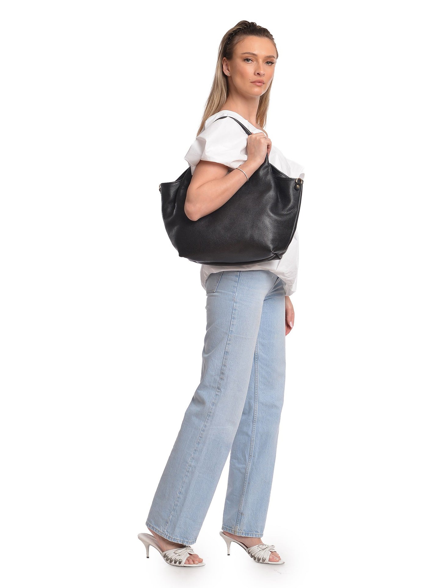 Isabella Rhea Shoulder Bag IR 186T – Handtasche aus echtem Leder, Hergestellt in Italien