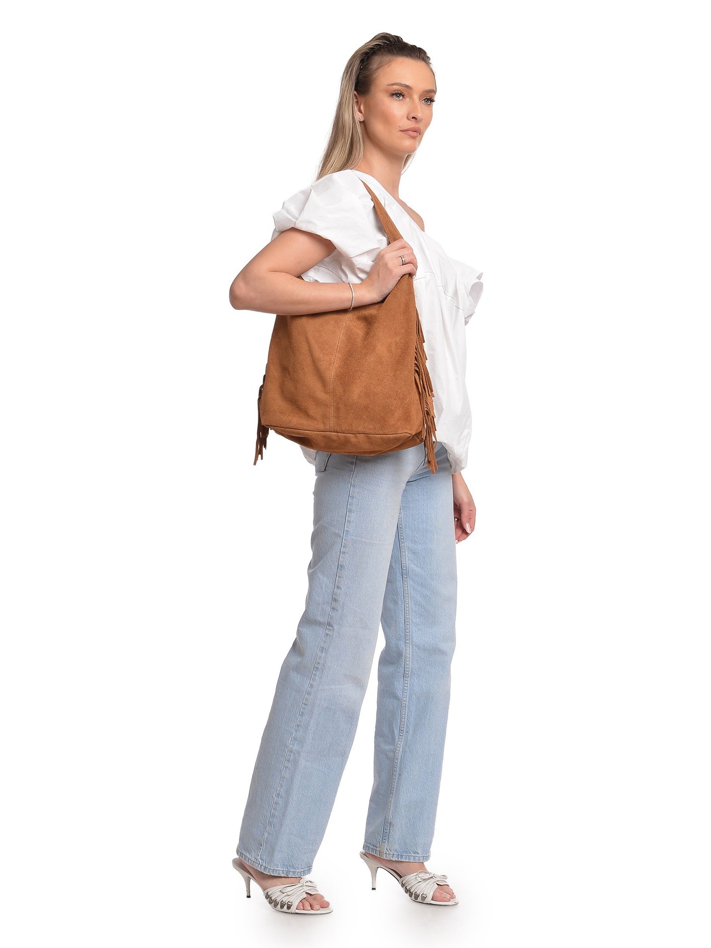 Isabella Rhea Hobo Bag IR 8171 – Wildleder Tasche aus Italien