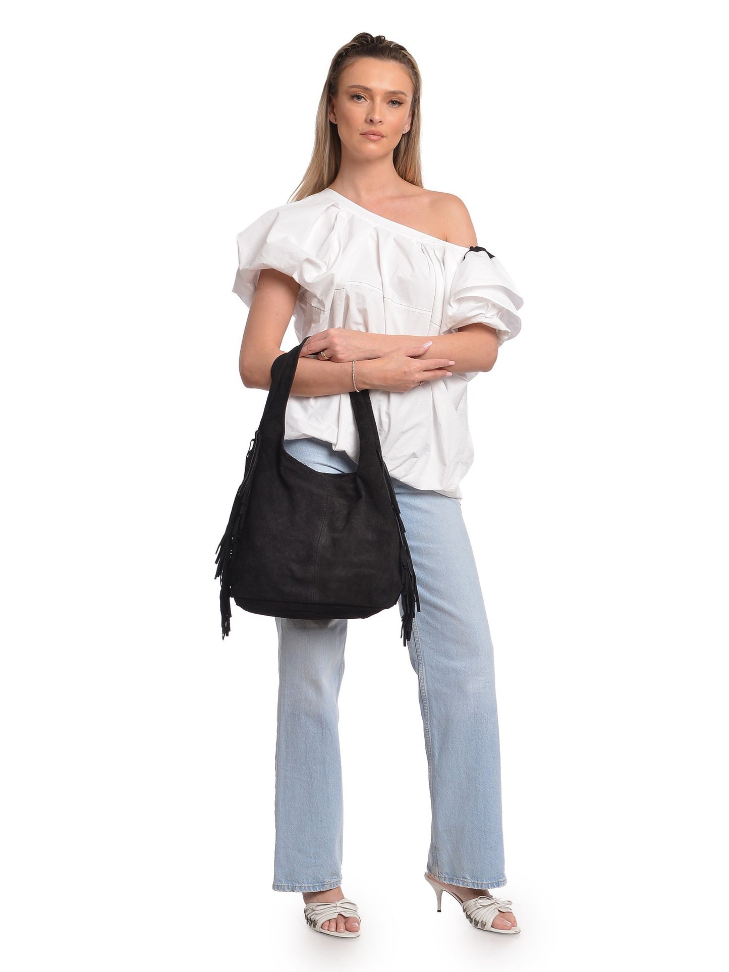 Isabella Rhea Hobo Bag IR 8171 – Wildleder Tasche aus Italien