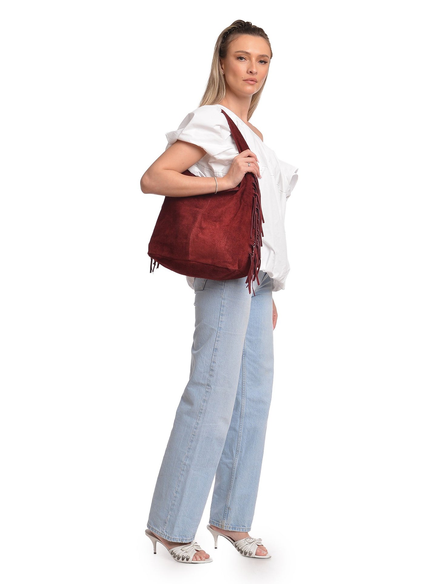 Isabella Rhea Hobo Bag IR 8171 – Wildleder Tasche aus Italien