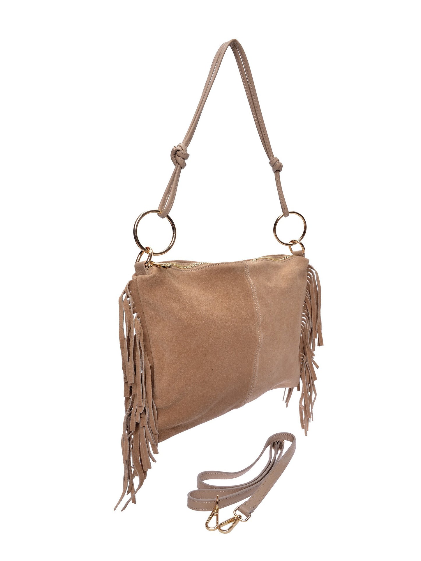 Isabella Rhea Shoulder Bag IR 8182T – Wildledertasche aus Italien
