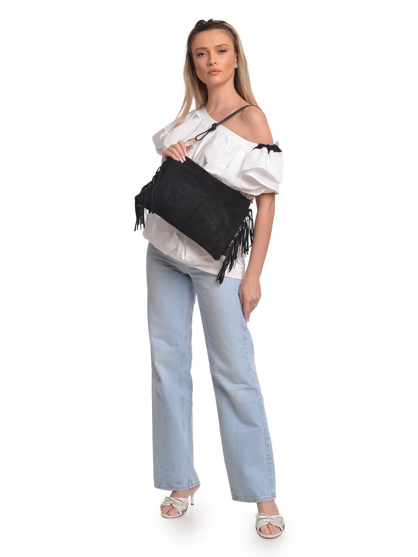 Isabella Rhea Shoulder Bag IR 8182T – Wildledertasche aus Italien