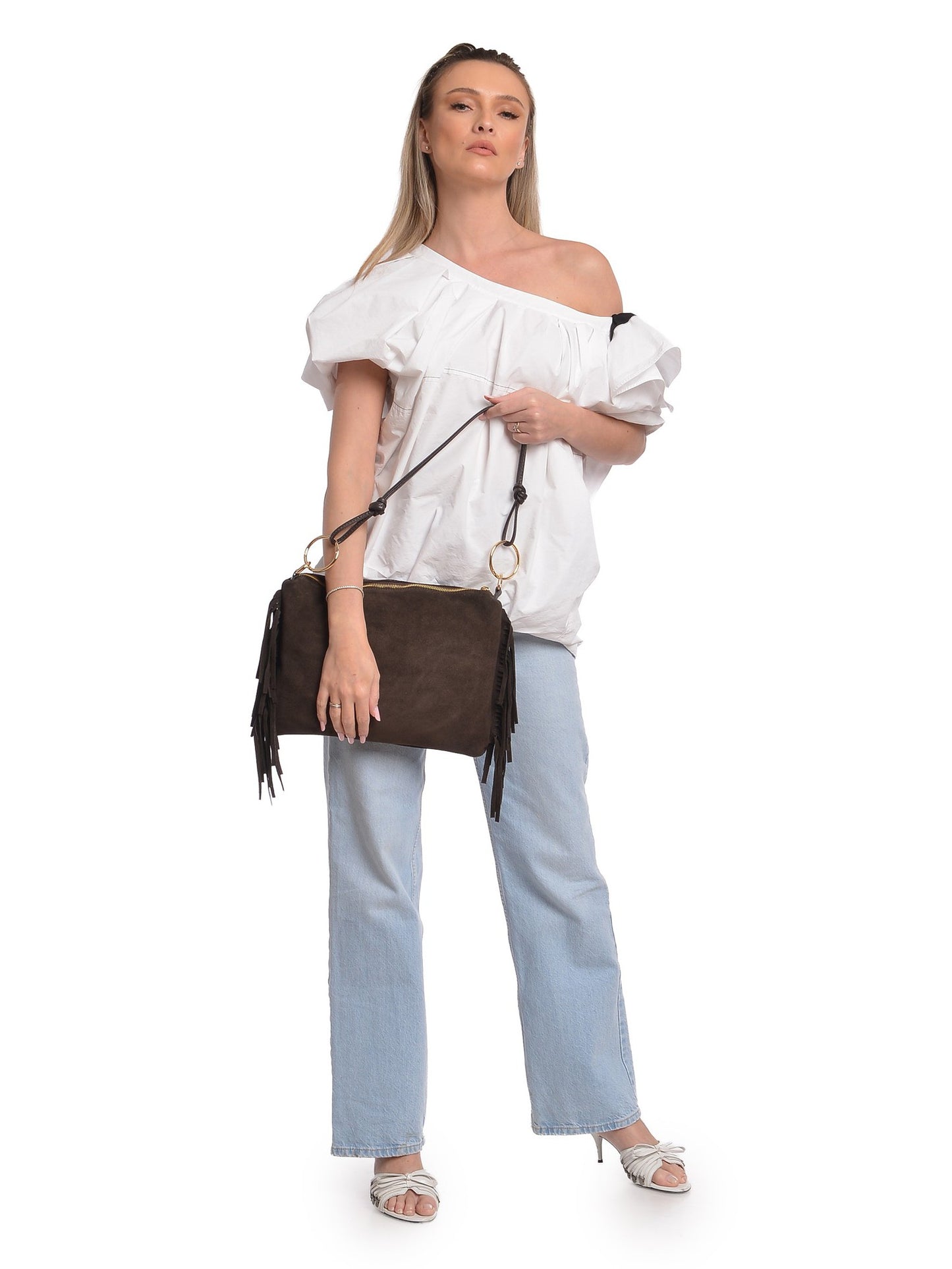Isabella Rhea Shoulder Bag IR 8182T – Wildledertasche aus Italien