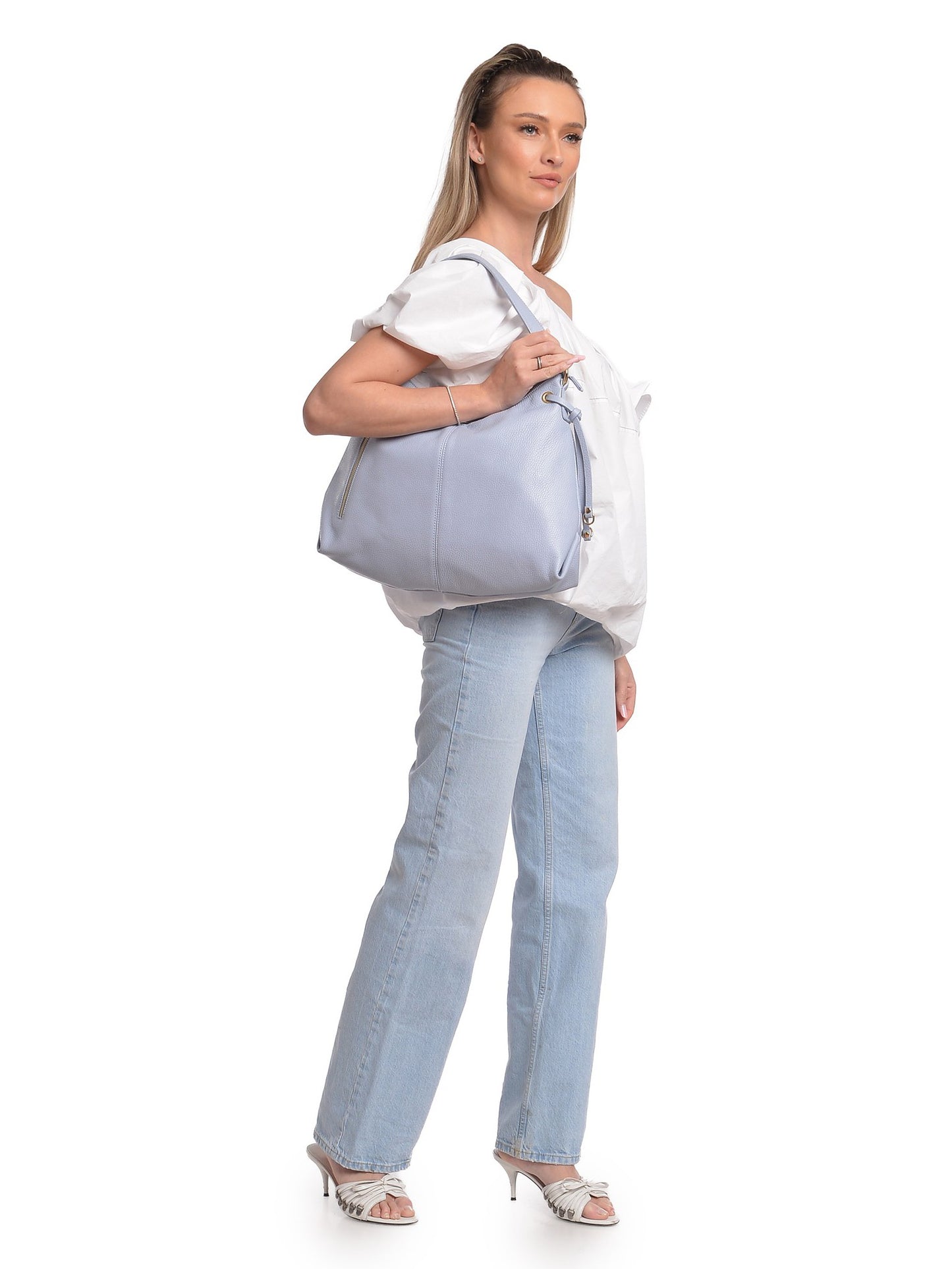Isabella Rhea Hobo Bag IR SBV 29 – Handtasche aus echtem Leder, Hergestellt in Italien