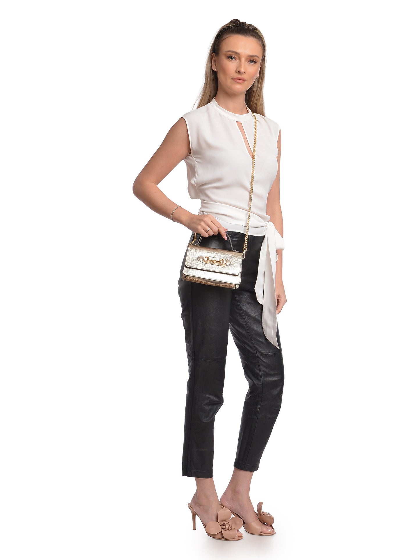 Isabella Rhea Crossbody Clutch Bag IR SBV 6 – Handtasche aus echtem Leder, Hergestellt in Italien