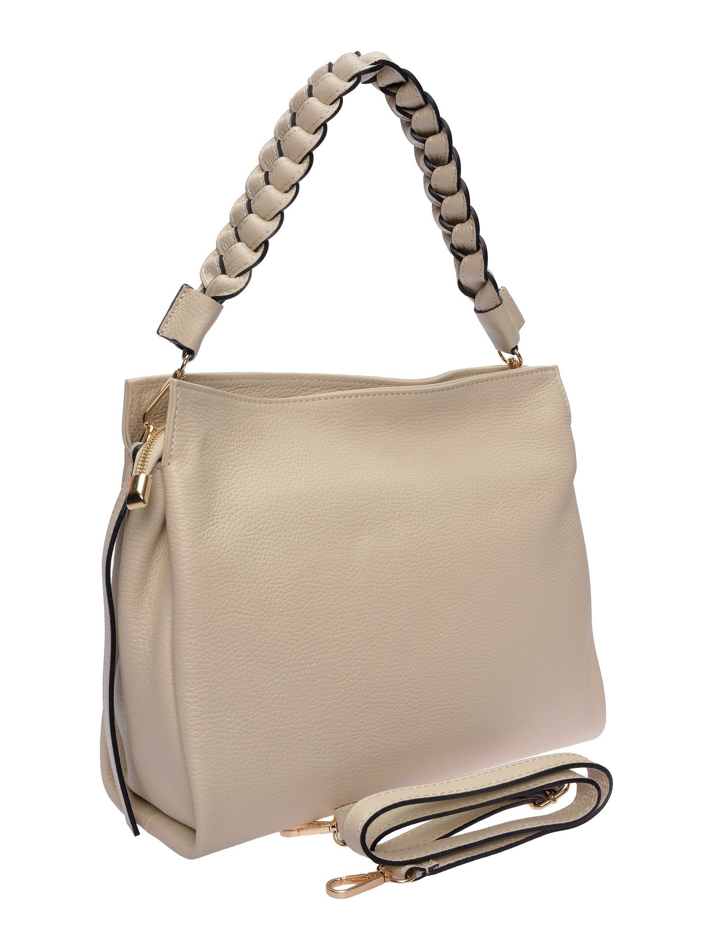 Luisa Vannini Shoulder Bag LV 1001T – Handtasche aus echtem Leder, Hergestellt in Italien