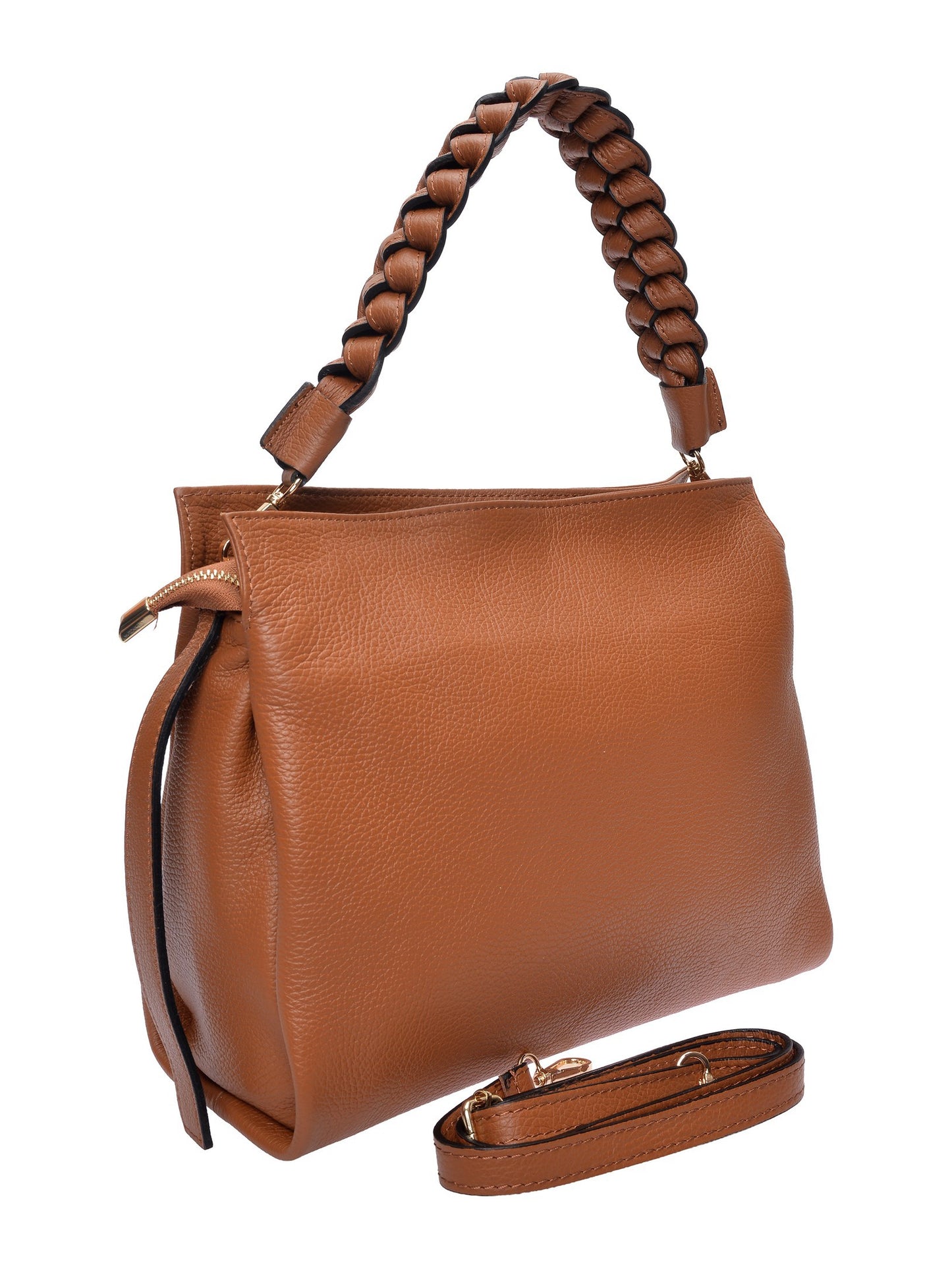 Luisa Vannini Shoulder Bag LV 1001T – Handtasche aus echtem Leder, Hergestellt in Italien