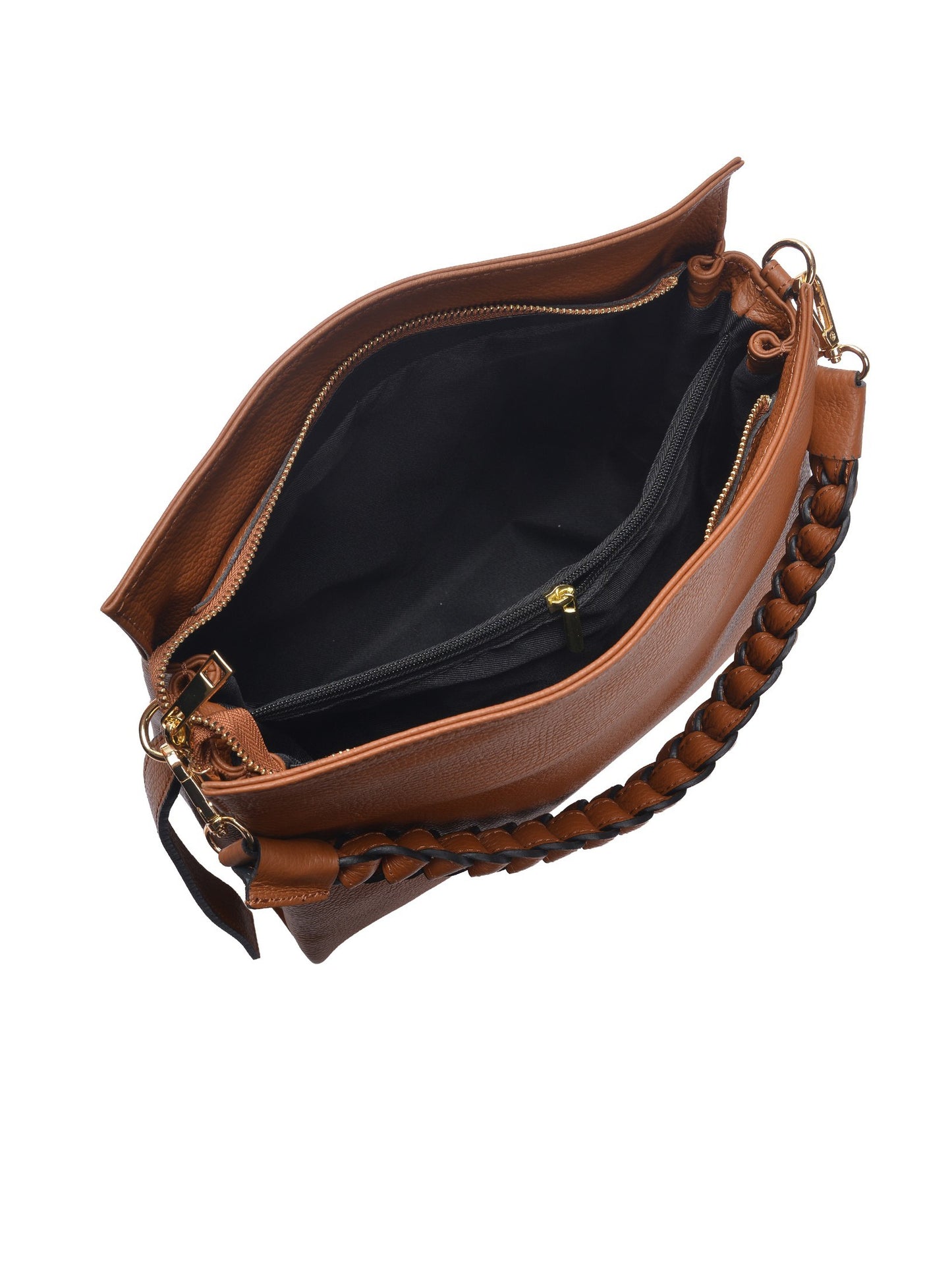 Luisa Vannini Shoulder Bag LV 1001T – Handtasche aus echtem Leder, Hergestellt in Italien