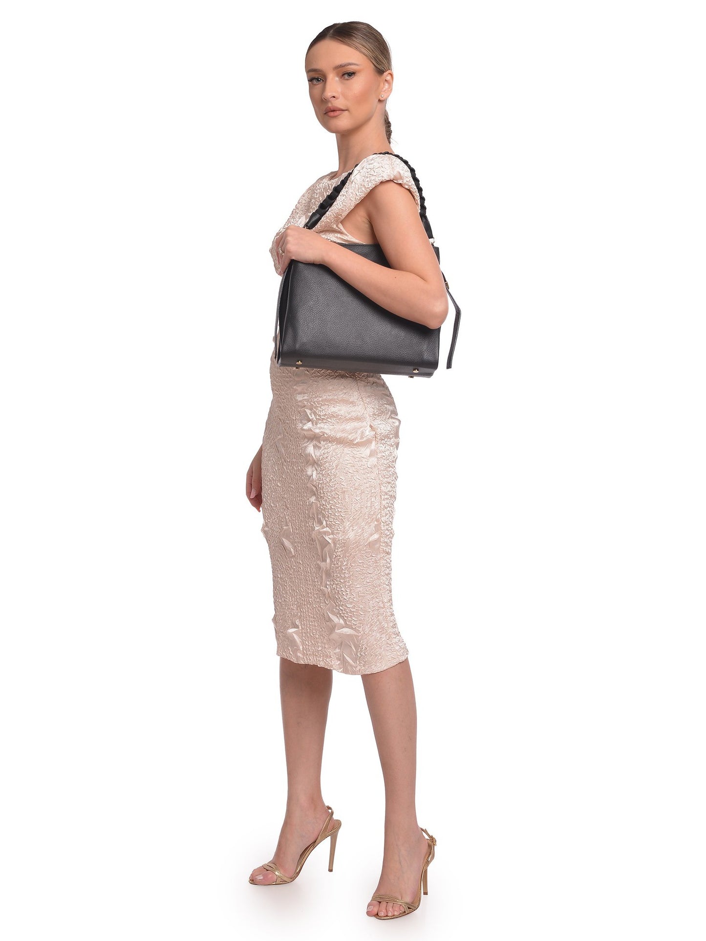 Luisa Vannini Shoulder Bag LV 1001T – Handtasche aus echtem Leder, Hergestellt in Italien