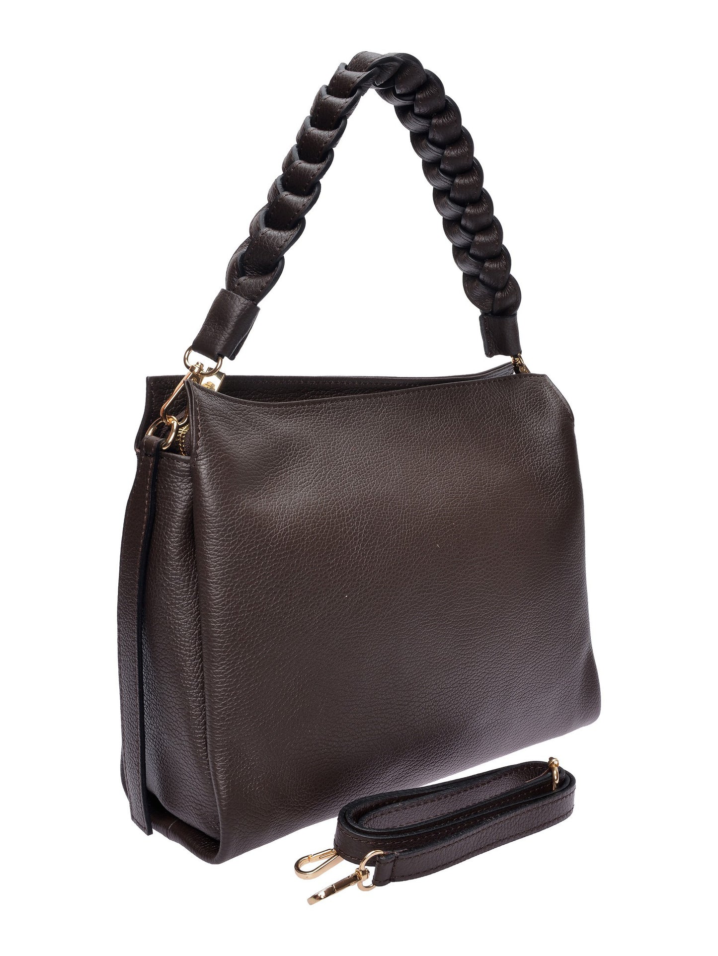 Luisa Vannini Shoulder Bag LV 1001T – Handtasche aus echtem Leder, Hergestellt in Italien