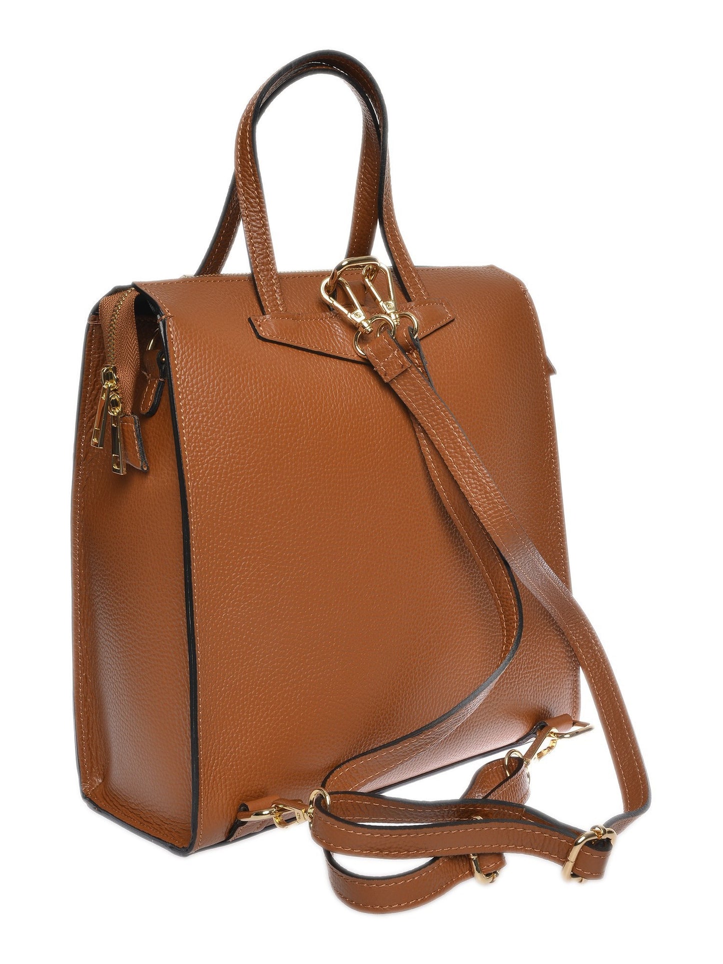 Luisa Vannini Backpack LV 102 – Rucksack aus echtem Leder, Hergestellt in Italien