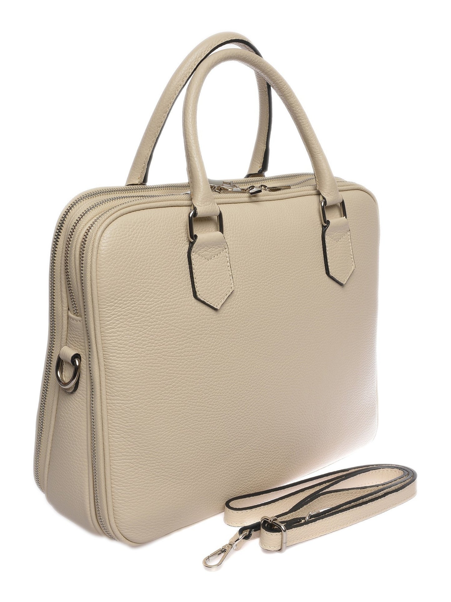 Luisa Vannini Laptop Bag LV 106T – Laptoptasche aus echtem Leder, Hergestellt in Italien