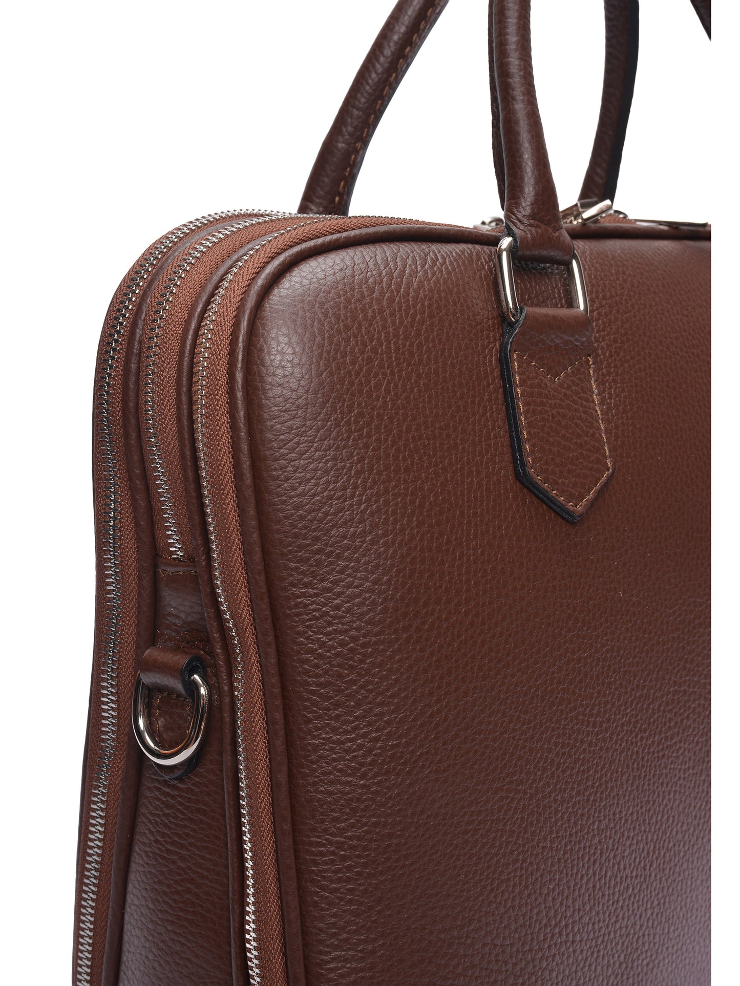 Luisa Vannini Laptop Bag LV 106T – Laptoptasche aus echtem Leder, Hergestellt in Italien
