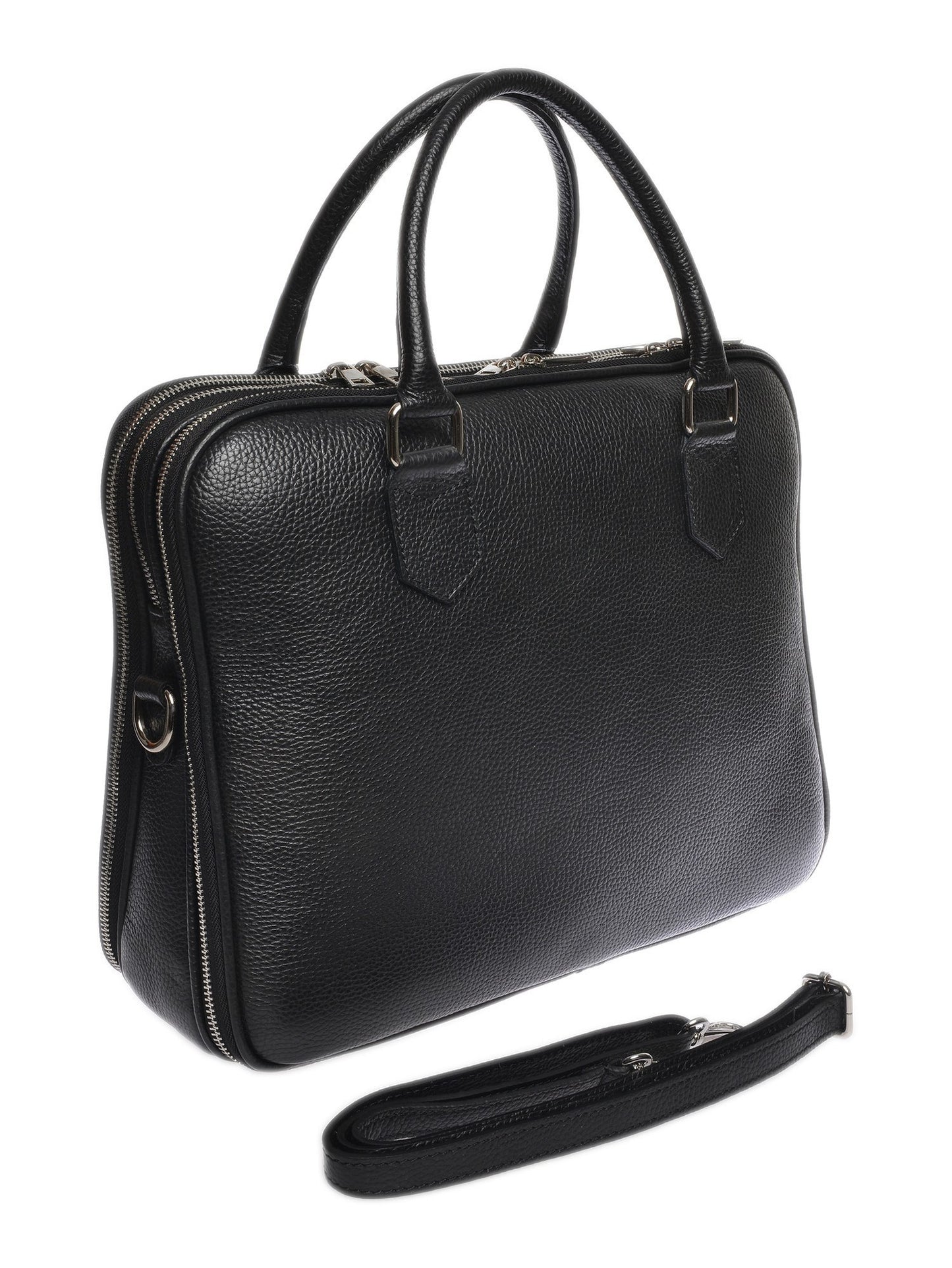 Luisa Vannini Laptop Bag LV 106T – Laptoptasche aus echtem Leder, Hergestellt in Italien