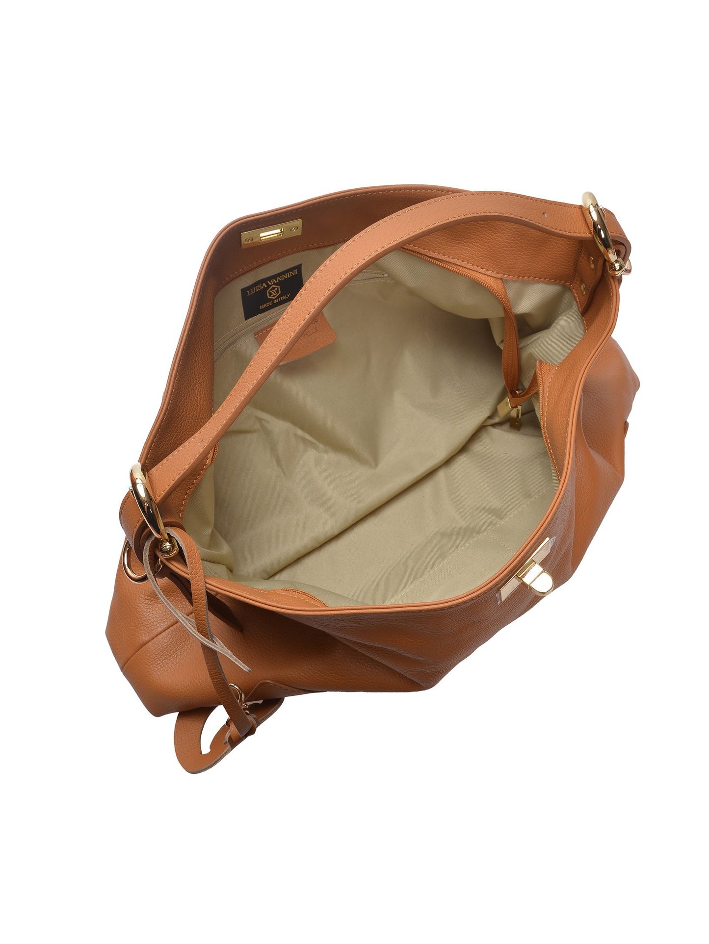 Luisa Vannini Handtasche LV 196 – Handtasche aus echtem Leder, Hergestellt in Italien
