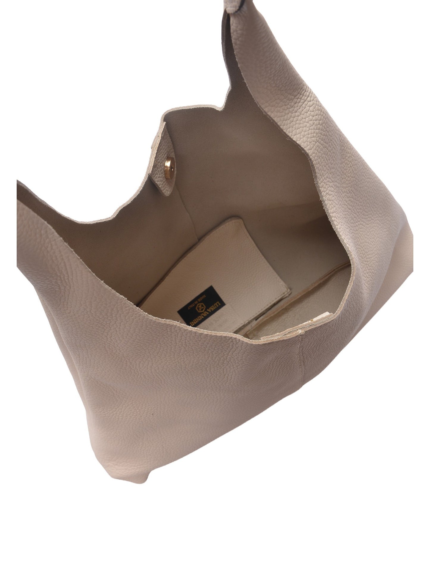 Luisa Vannini Hobo Bag LV 198 – Handtasche aus echtem Leder, Hergestellt in Italien
