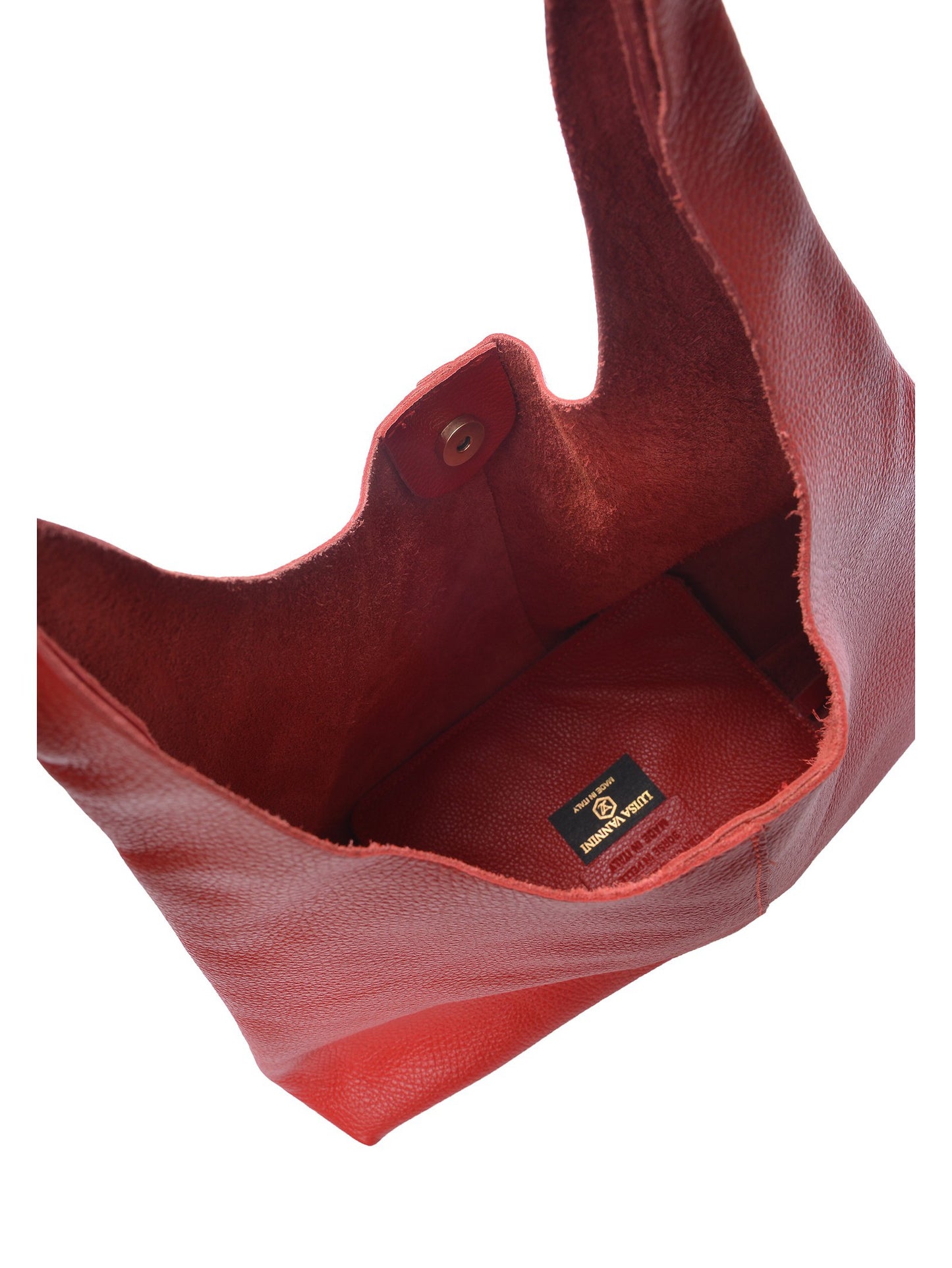 Luisa Vannini Hobo Bag LV 198 – Handtasche aus echtem Leder, Hergestellt in Italien