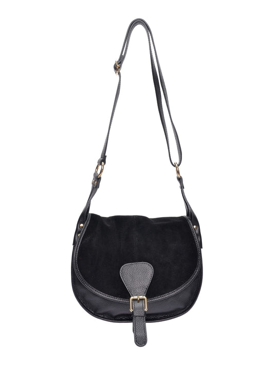 Luisa Vannini Crossbody Bag LV 199T – Handtasche aus echtem Leder, Hergestellt in Italien