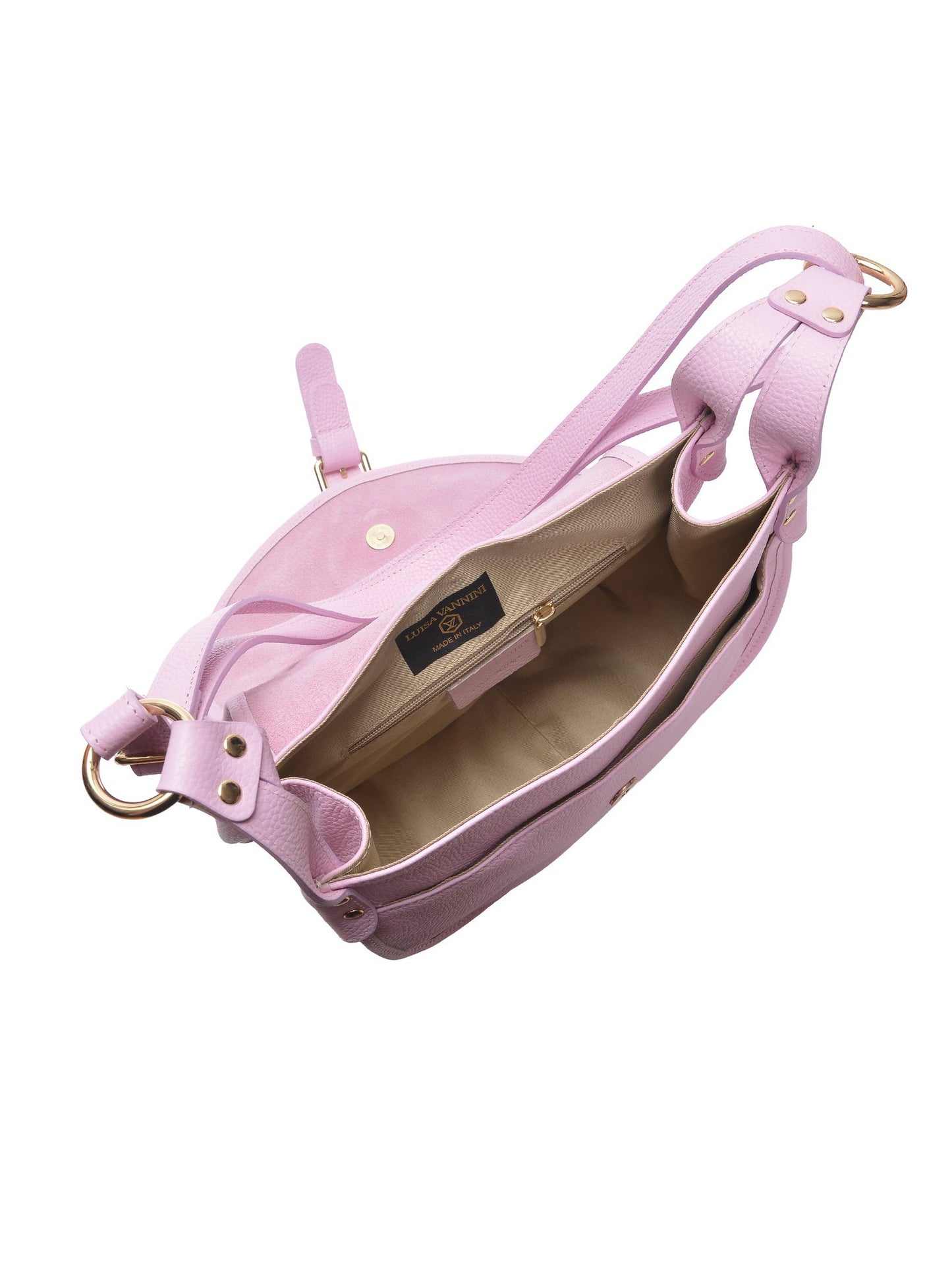 Luisa Vannini Crossbody Bag LV 199T – Handtasche aus echtem Leder, Hergestellt in Italien