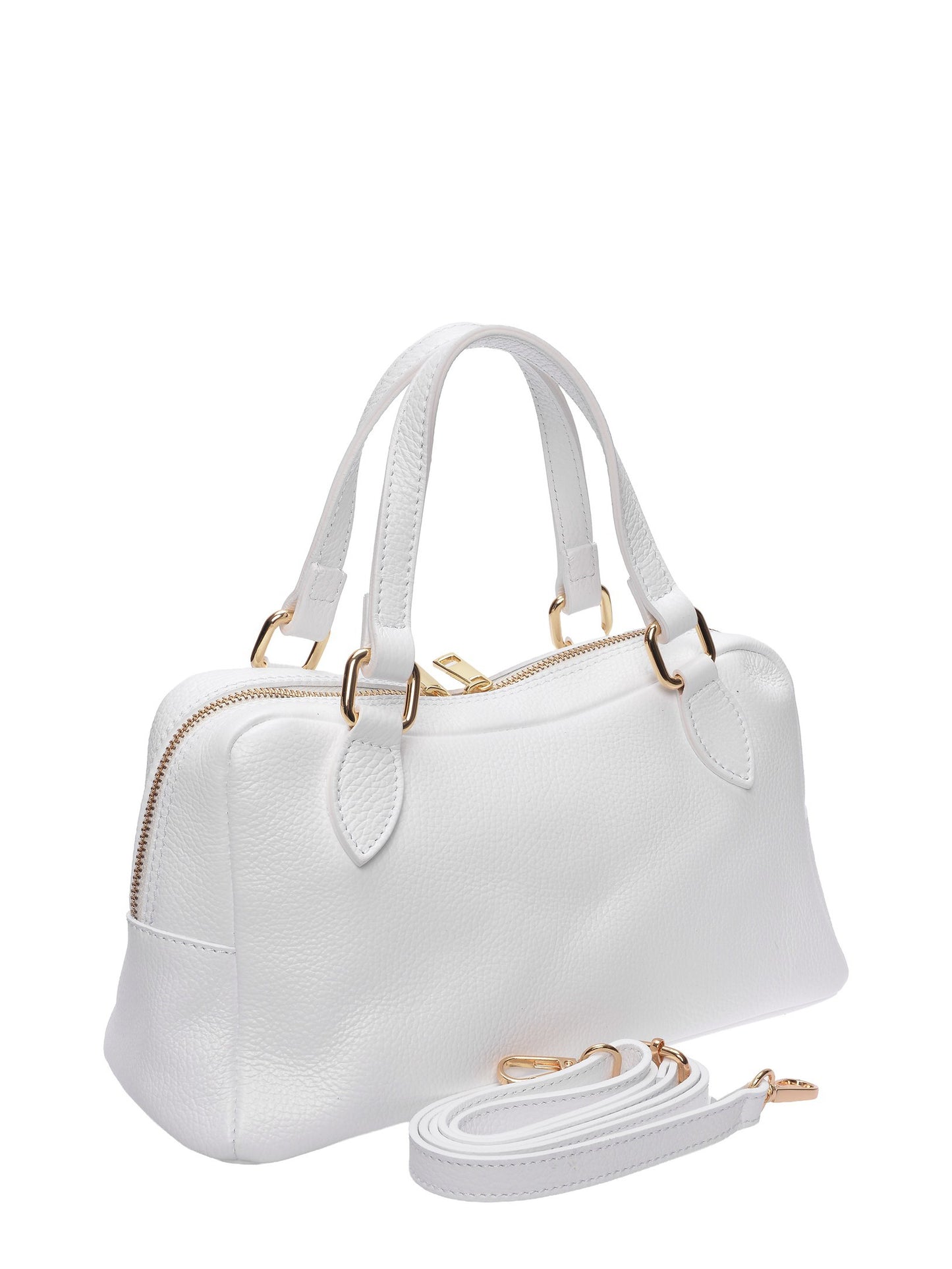 Roberta M Handbag RM 1007T – Handtasche aus echtem Leder, Hergestellt in Italien