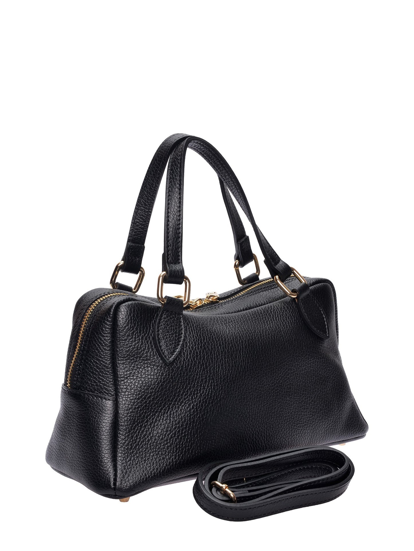 Roberta M Handbag RM 1007T – Handtasche aus echtem Leder, Hergestellt in Italien