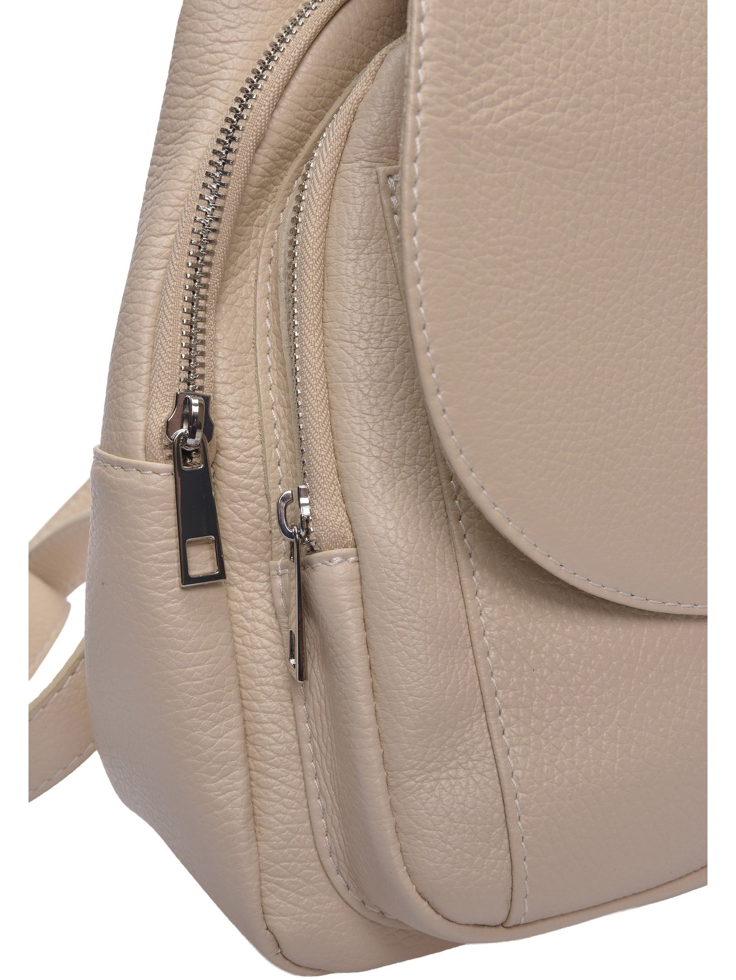 Roberta M Backpack RM 113 – Rucksack aus echtem Leder, Hergestellt in Italien