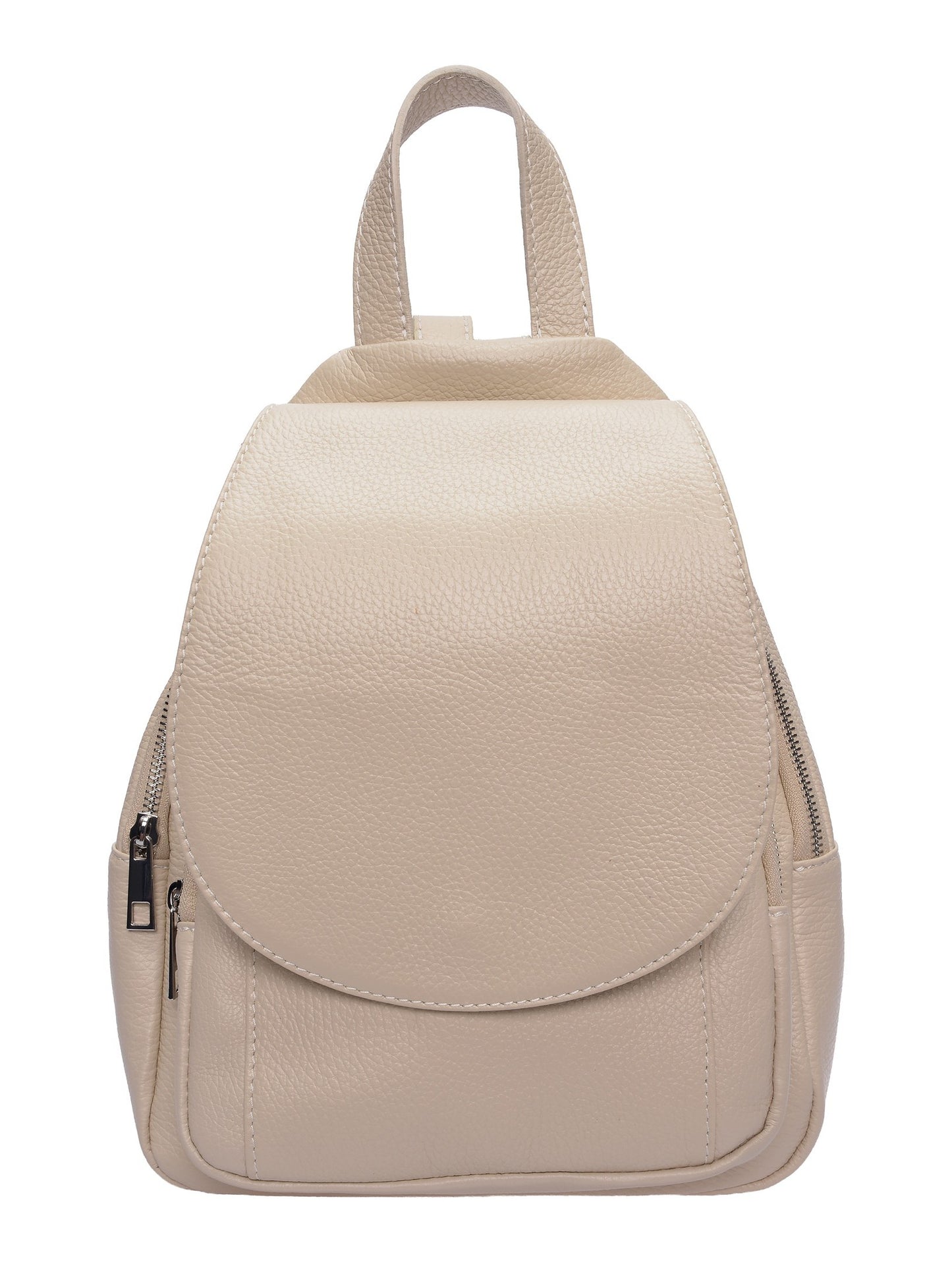 Roberta M Backpack RM 113 – Rucksack aus echtem Leder, Hergestellt in Italien