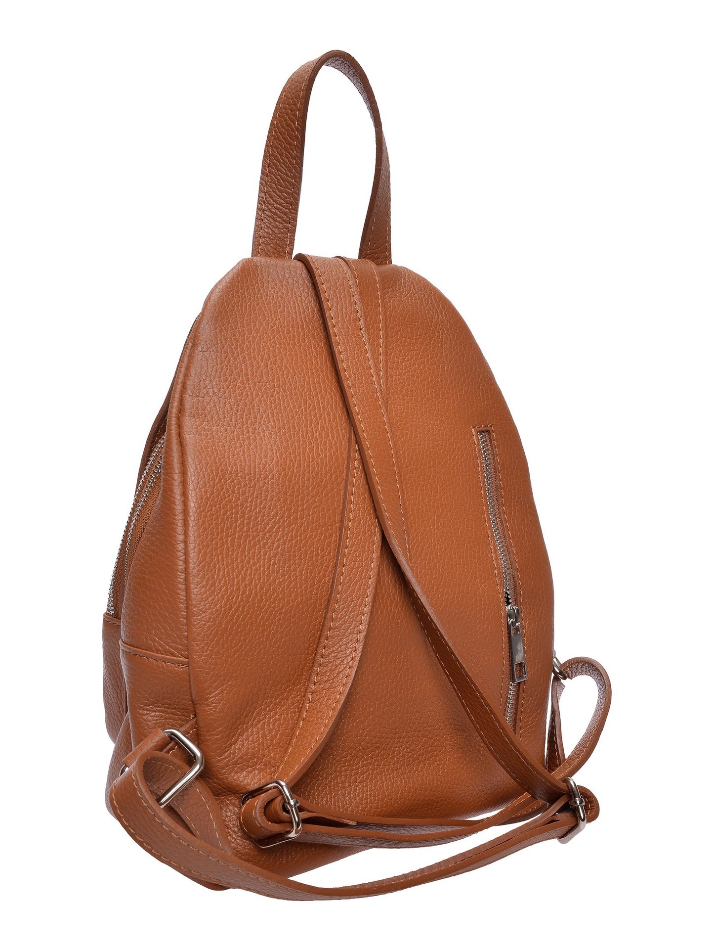 Roberta M Backpack RM 113 – Rucksack aus echtem Leder, Hergestellt in Italien