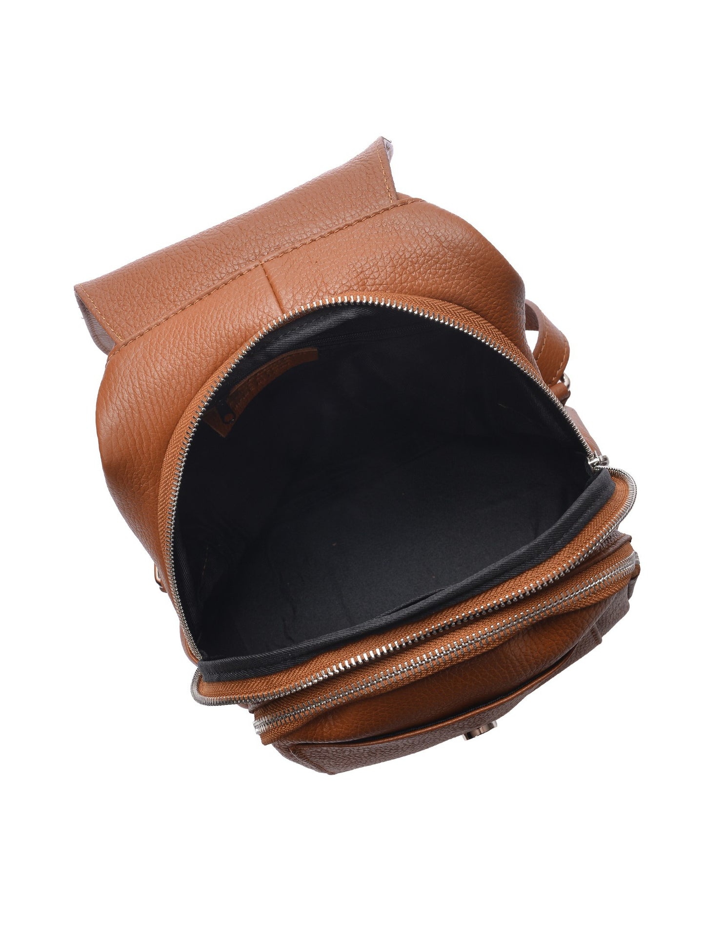 Roberta M Backpack RM 113 – Rucksack aus echtem Leder, Hergestellt in Italien