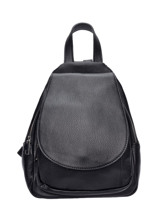 Roberta M Backpack RM 113 – Rucksack aus echtem Leder, Hergestellt in Italien