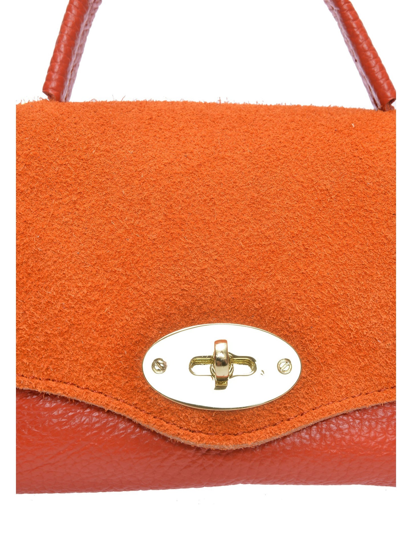 Roberta M Handbag RM 147T – Handtasche aus echtem Leder, Hergestellt in Italien