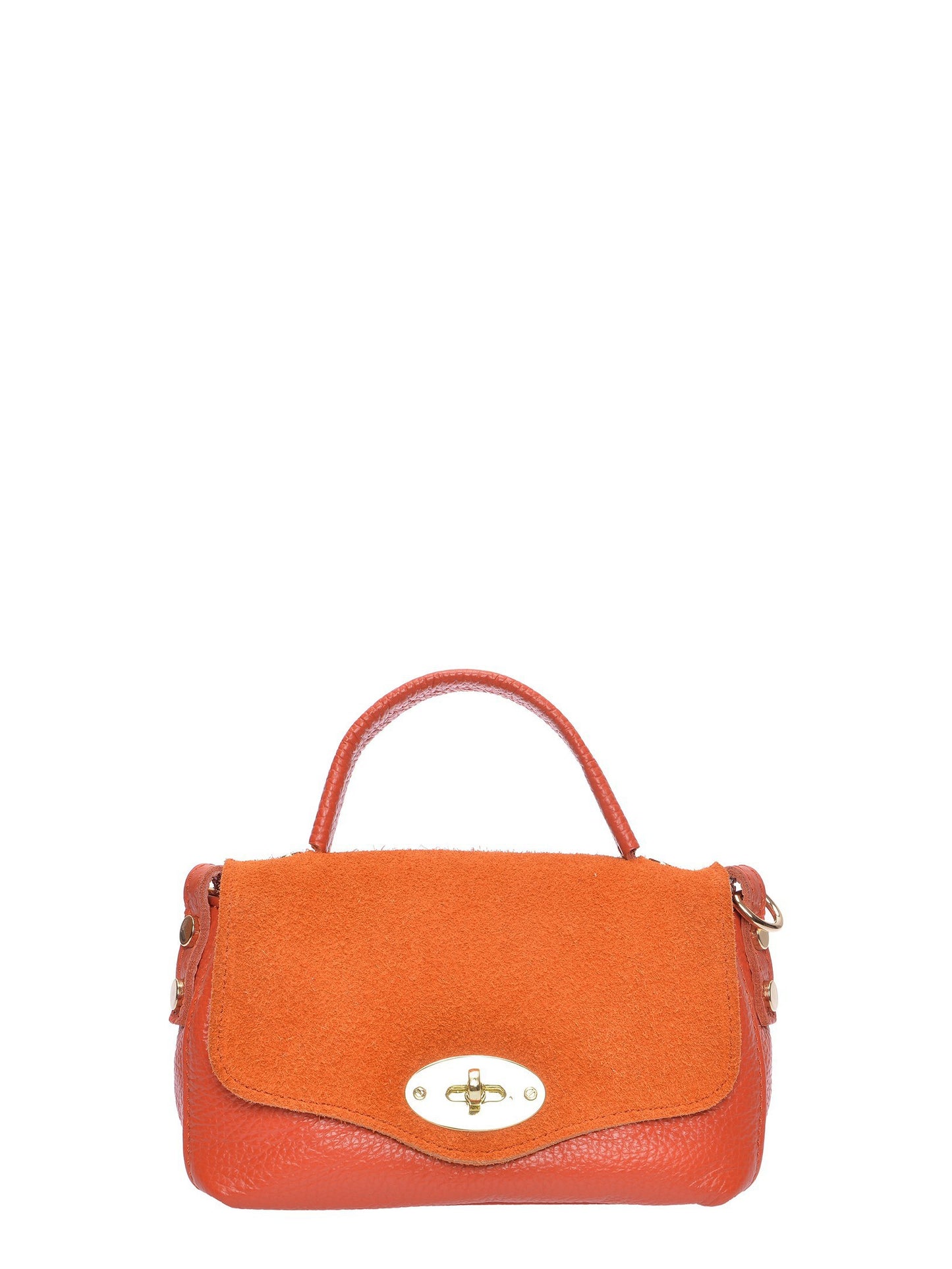 Roberta M Handbag RM 147T – Handtasche aus echtem Leder, Hergestellt in Italien