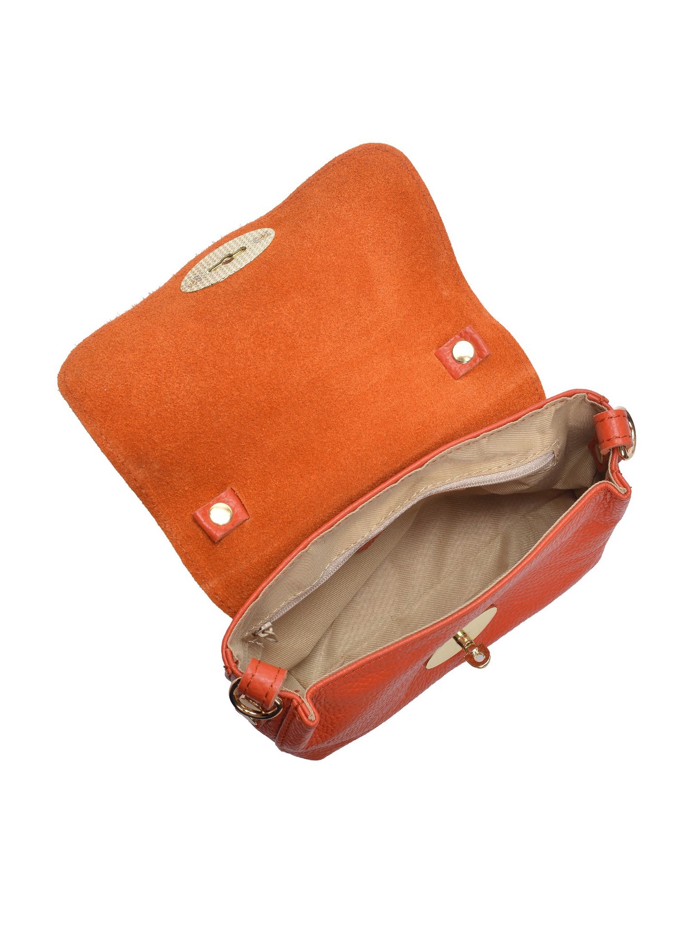 Roberta M Handbag RM 147T – Handtasche aus echtem Leder, Hergestellt in Italien
