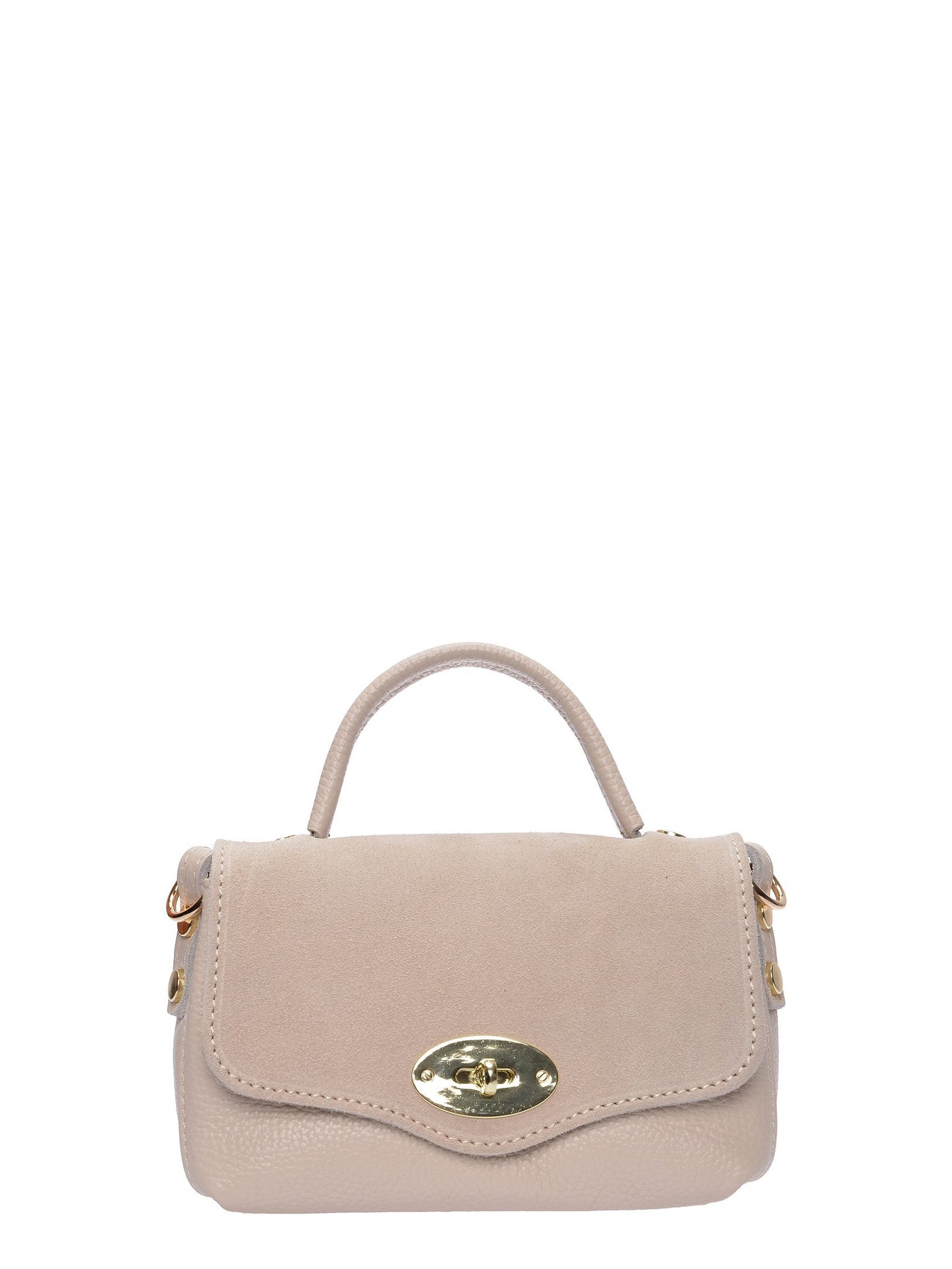 Roberta M Handbag RM 147T – Handtasche aus echtem Leder, Hergestellt in Italien