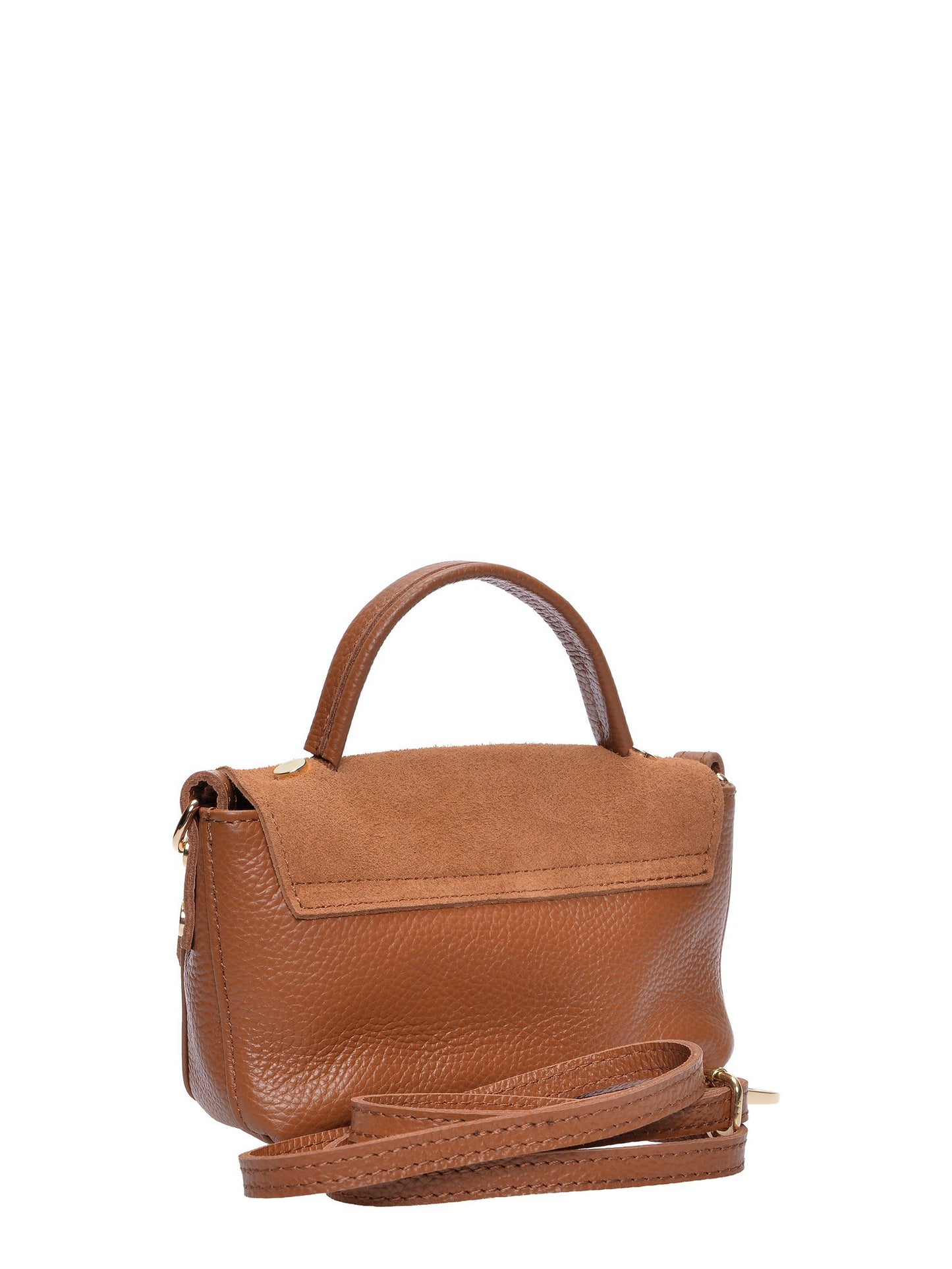Roberta M Handbag RM 147T – Handtasche aus echtem Leder, Hergestellt in Italien