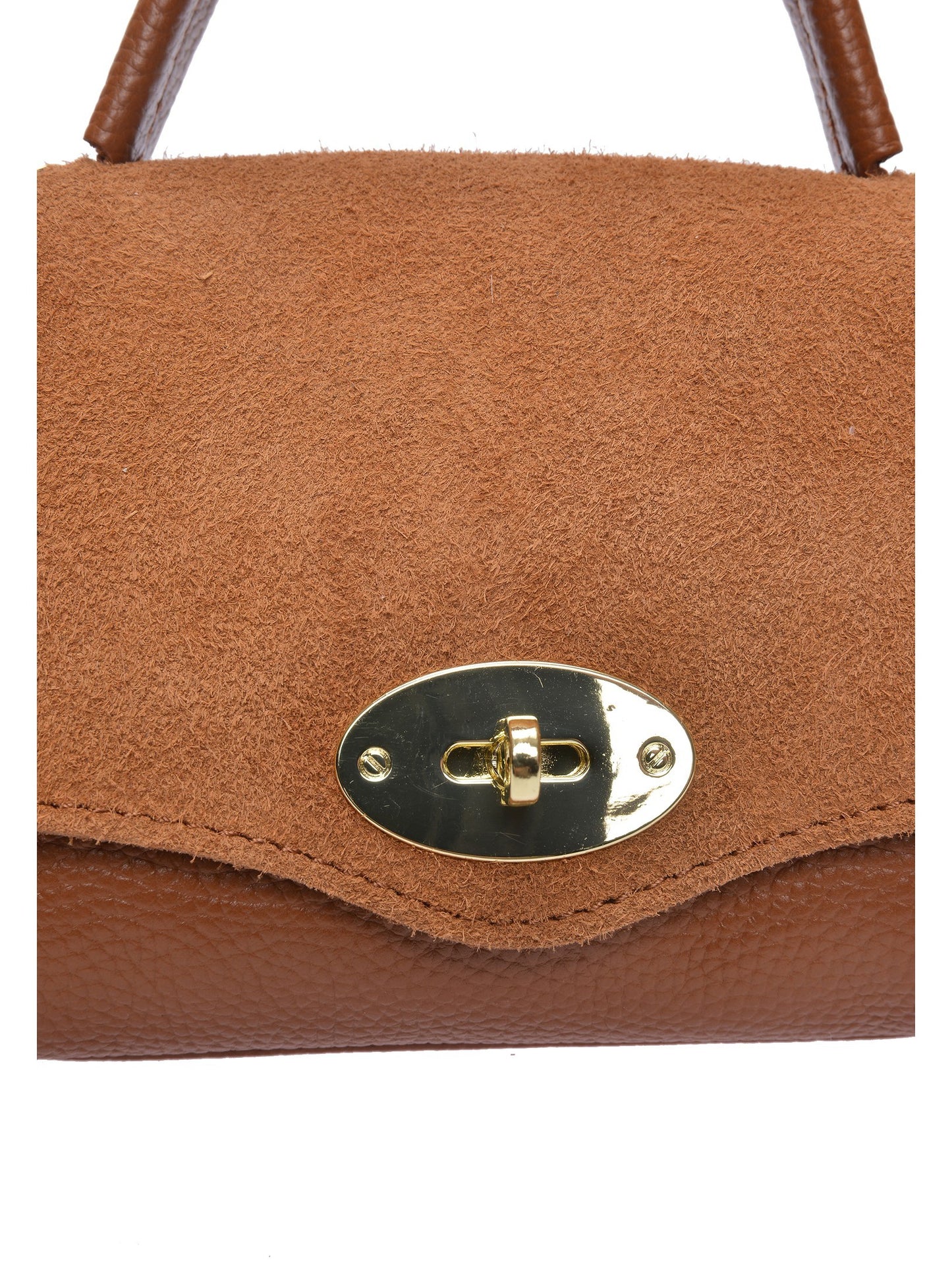 Roberta M Handbag RM 147T – Handtasche aus echtem Leder, Hergestellt in Italien