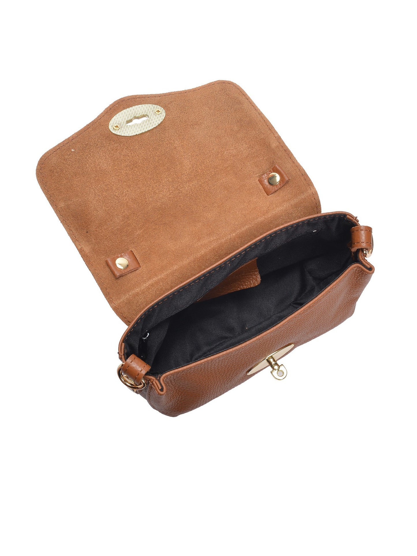 Roberta M Handbag RM 147T – Handtasche aus echtem Leder, Hergestellt in Italien