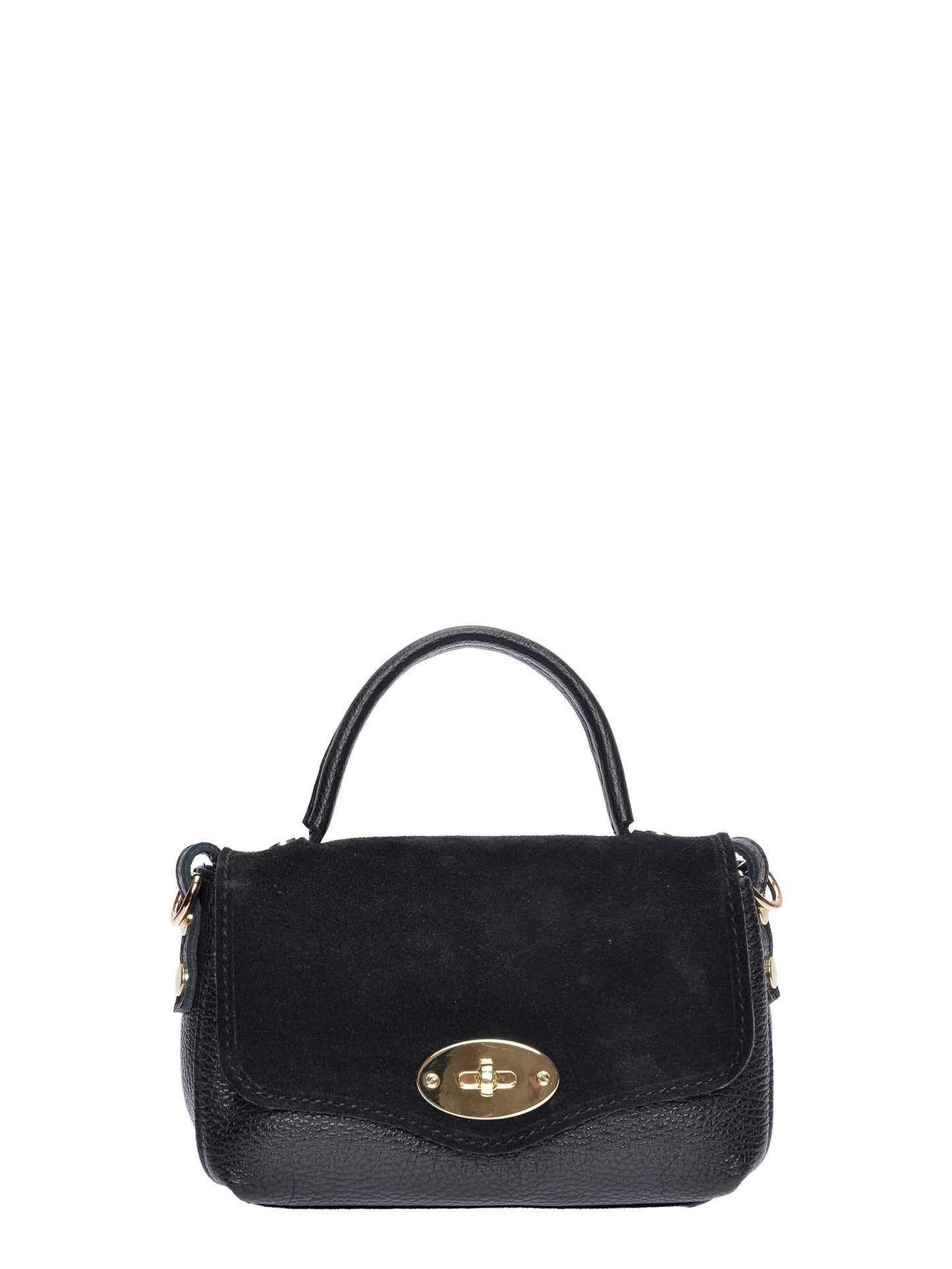 Roberta M Handbag RM 147T – Handtasche aus echtem Leder, Hergestellt in Italien