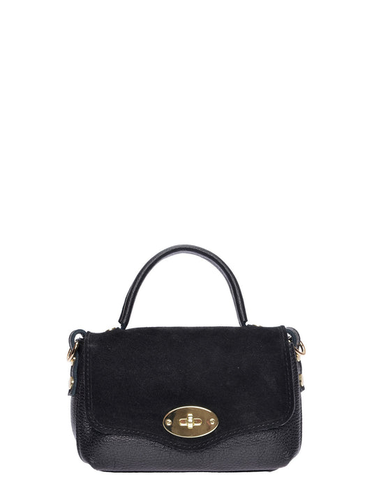 Roberta M Handbag RM 147T – Handtasche aus echtem Leder, Hergestellt in Italien