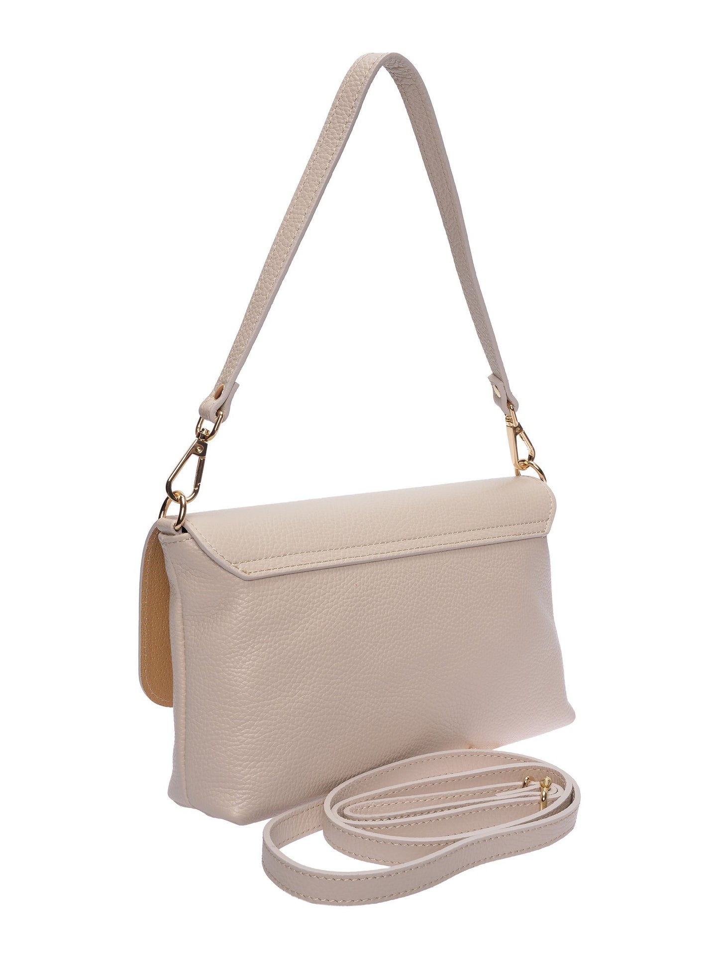 Roberta M Shoulder Bag RM 150T – Handtasche aus echtem Leder, Hergestellt in Italien
