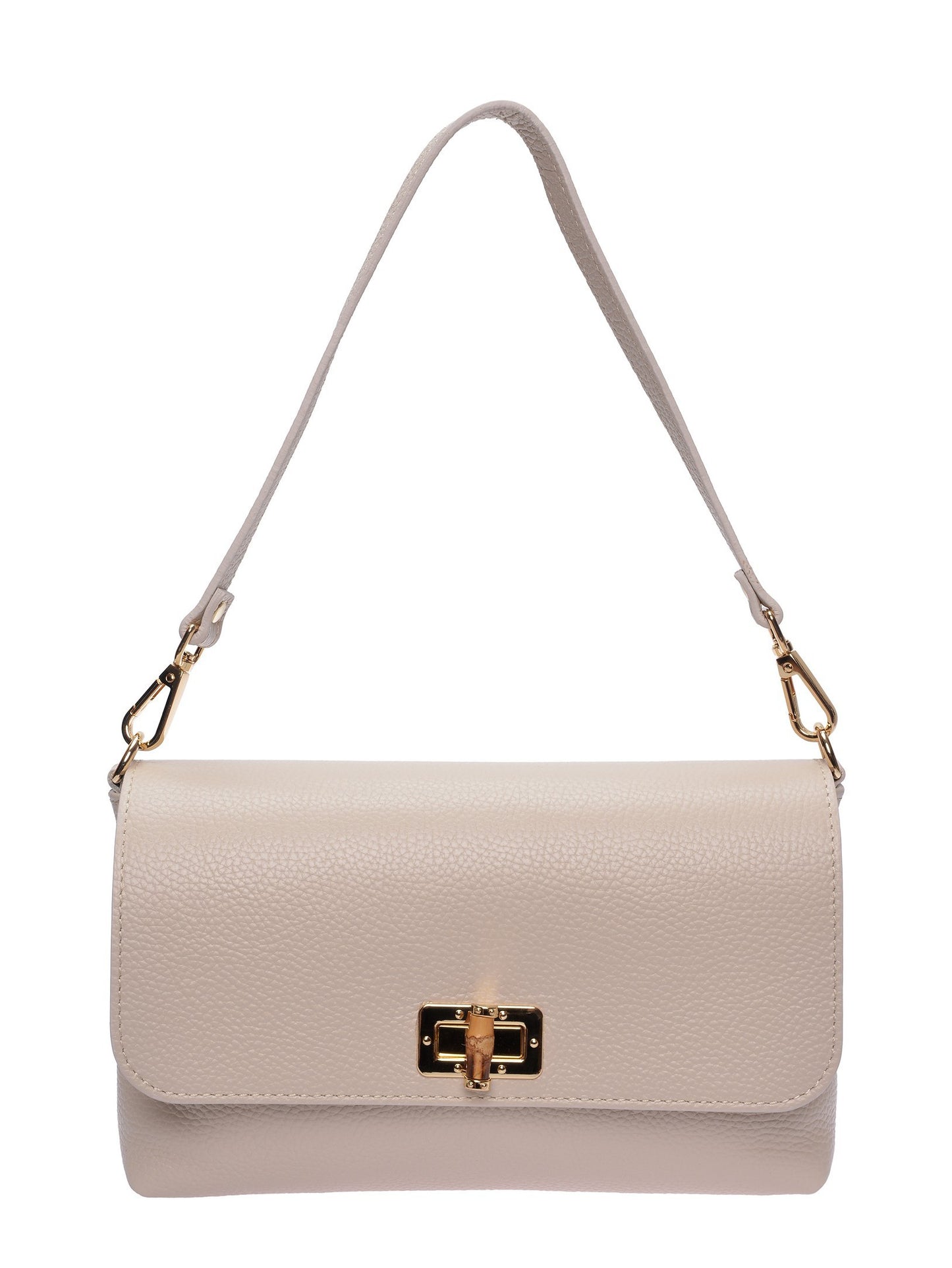 Roberta M Shoulder Bag RM 150T – Handtasche aus echtem Leder, Hergestellt in Italien