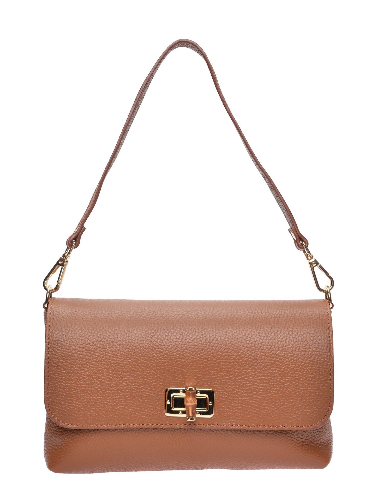 Roberta M Shoulder Bag RM 150T – Handtasche aus echtem Leder, Hergestellt in Italien