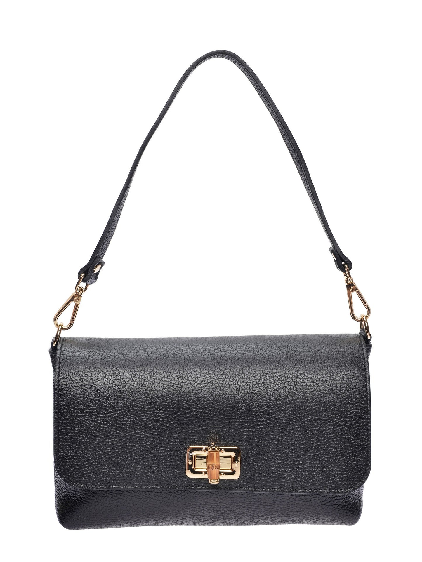 Roberta M Shoulder Bag RM 150T – Handtasche aus echtem Leder, Hergestellt in Italien