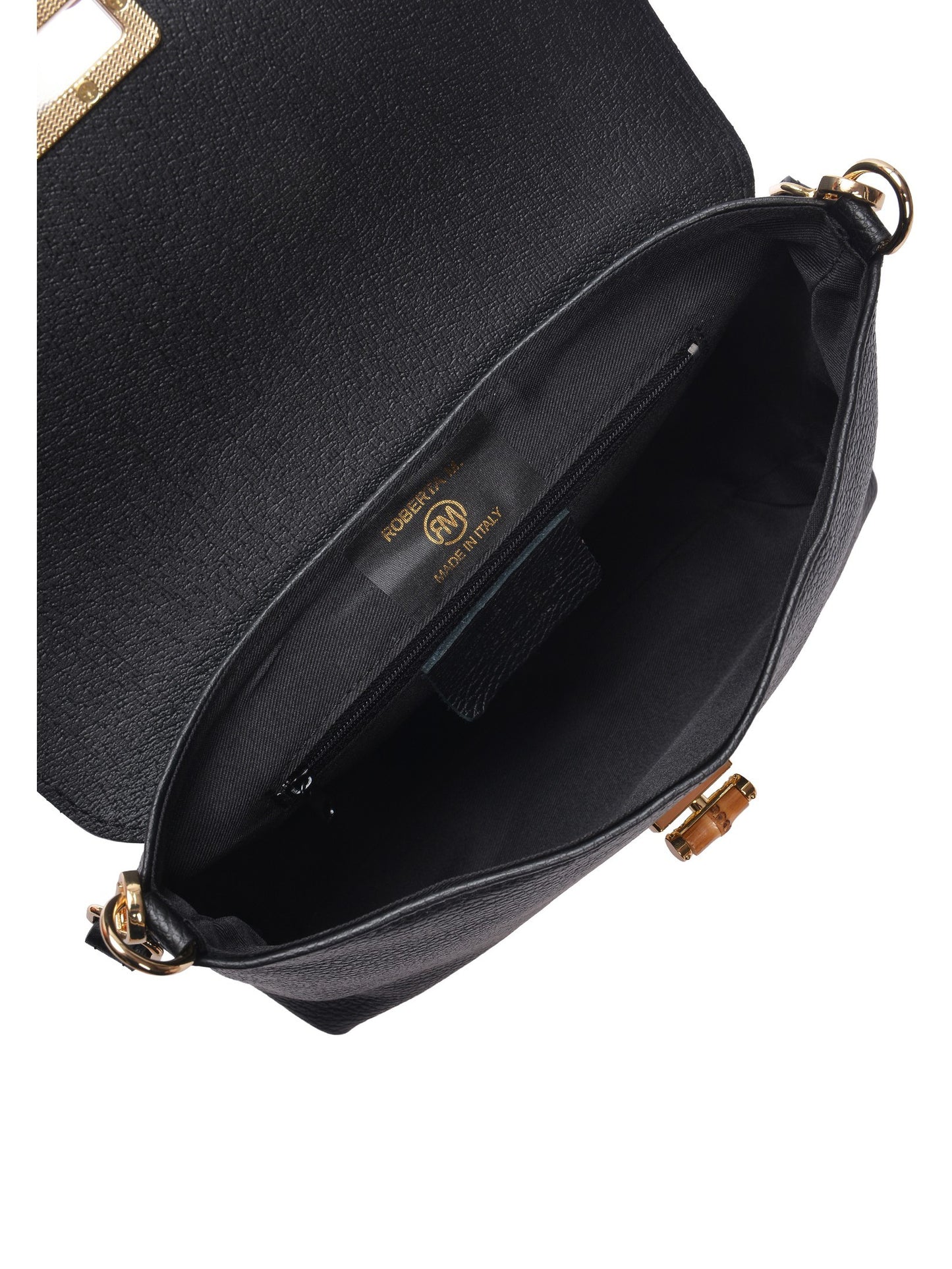 Roberta M Shoulder Bag RM 150T – Handtasche aus echtem Leder, Hergestellt in Italien